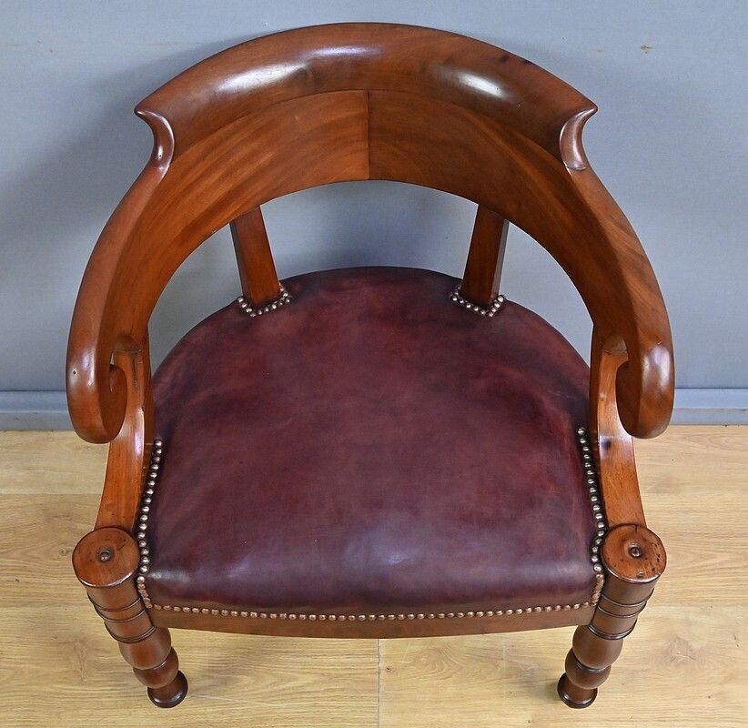 Mahogany Office Chair, Restoration Period – Early 19th Century photo 2220.0