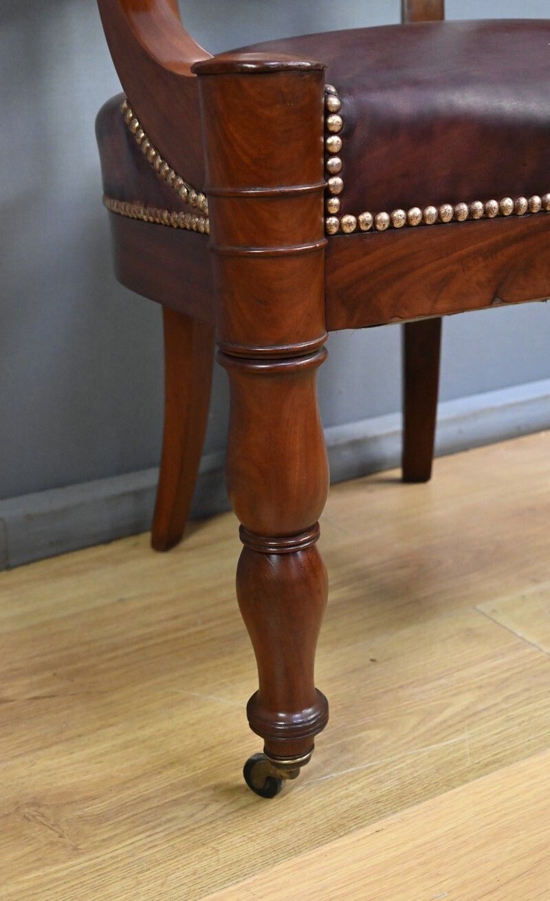 photo for sale Mahogany Office Chair, Restoration Period – Early 19th Century