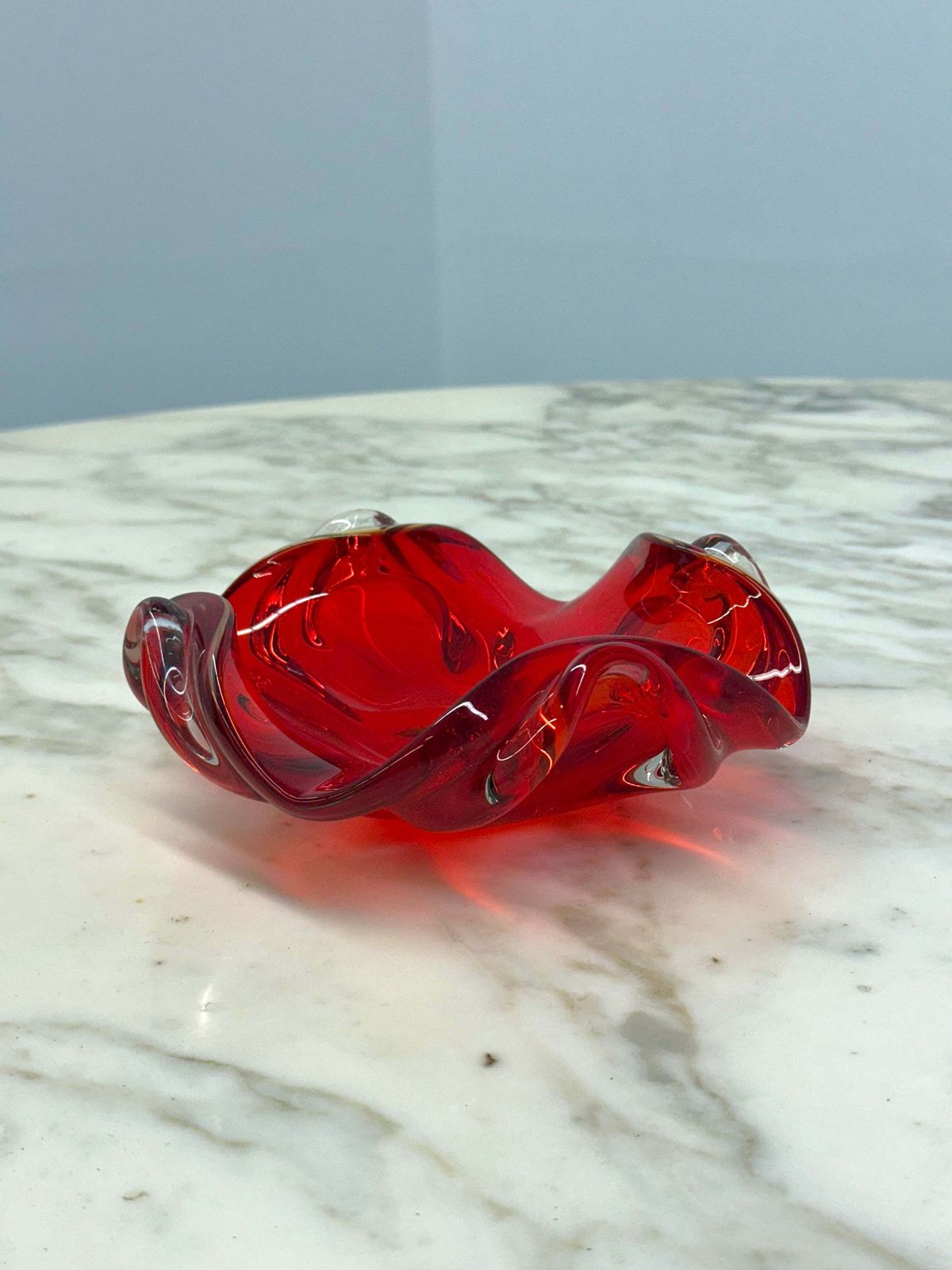 Murano Bowl Ashtray Sommerso Technique