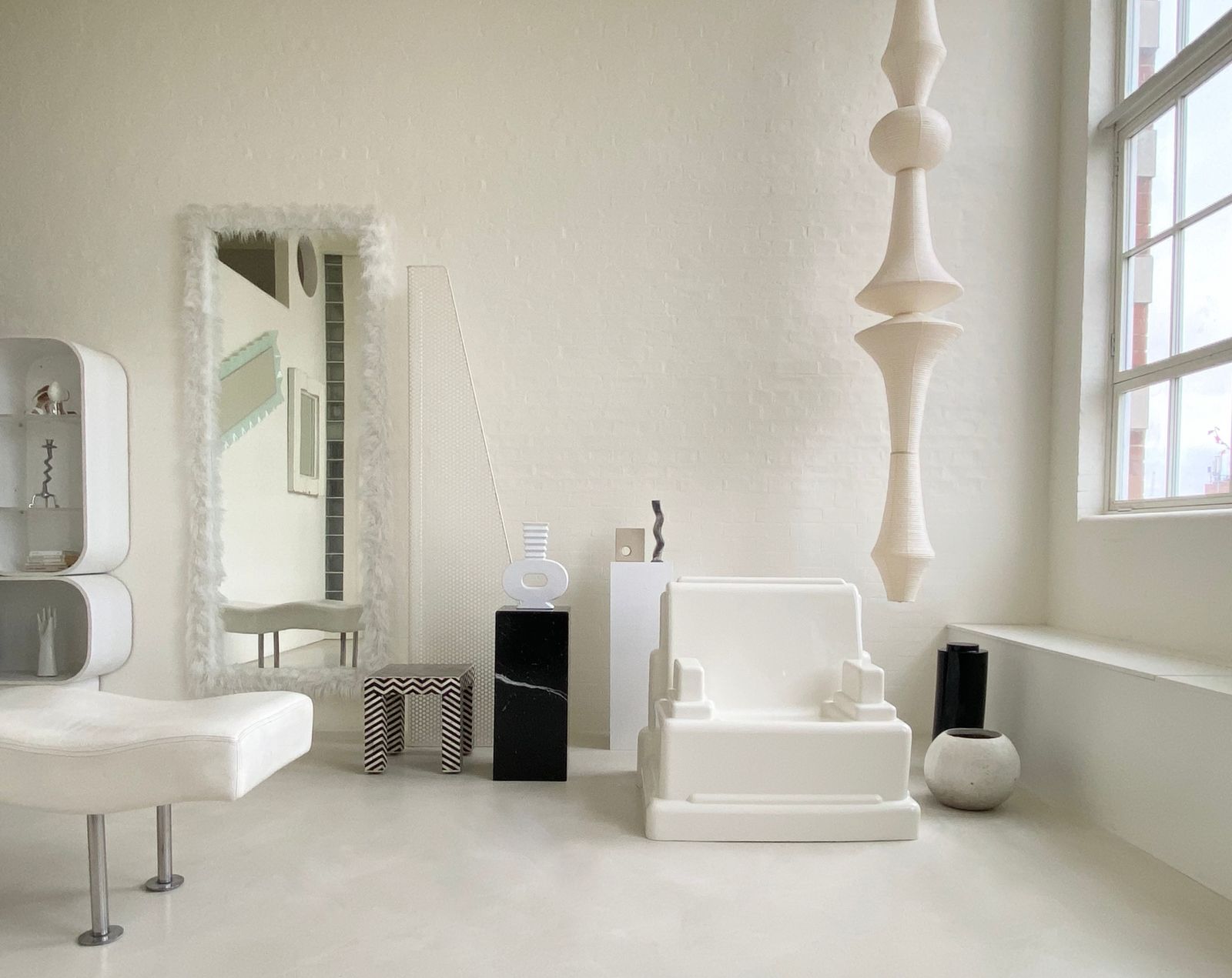 White Memphis Milano Roma Chair   Specially Commissioned Piece   One Of A Kind photo furniture