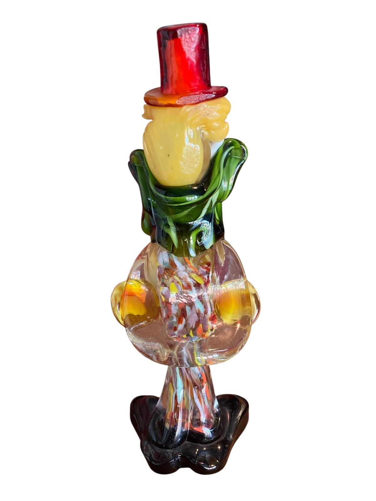 Murano Glass Clown Figurine Mid Century photo for sale
