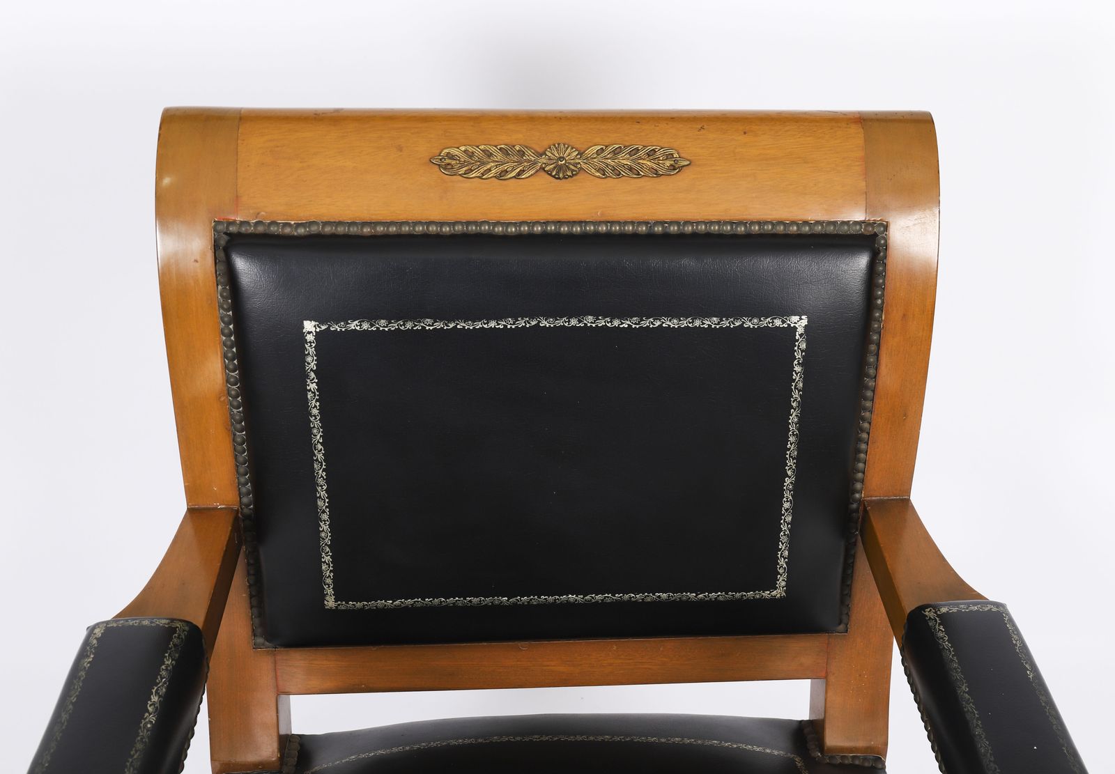 Antique French Empire "Fauteuil Du Bureau" Office Chair 19th C photo Furniture