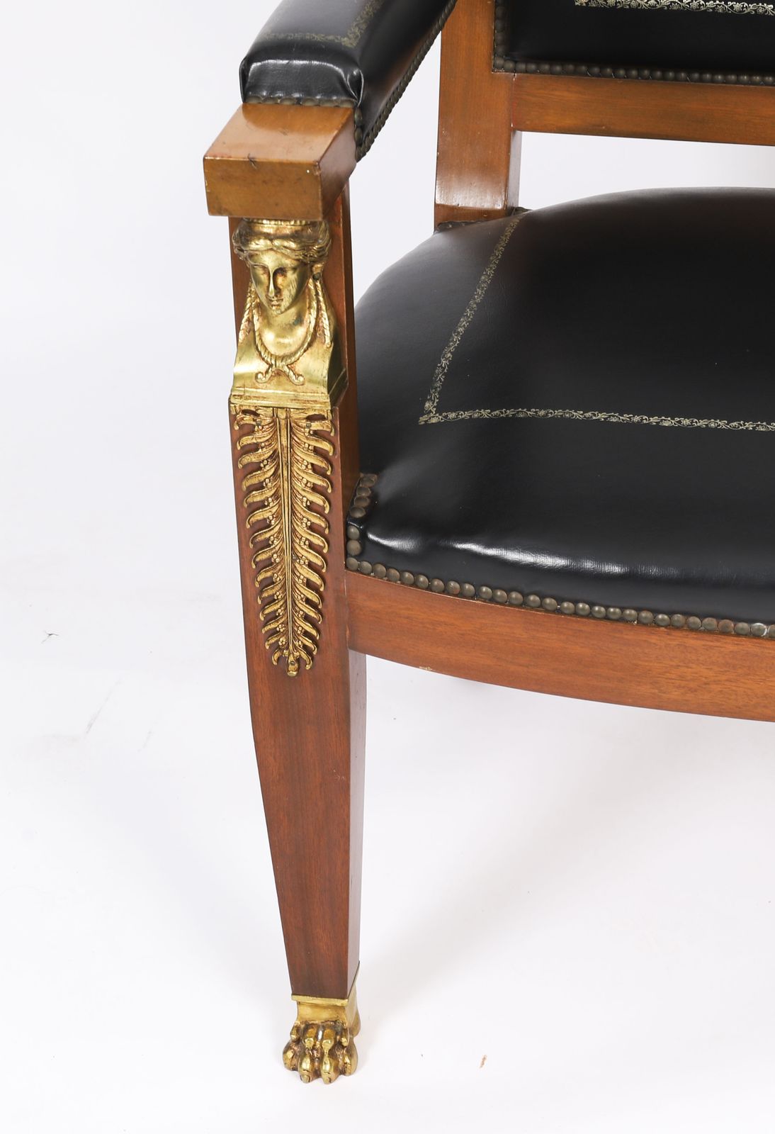 photo for sale Antique French Empire "Fauteuil Du Bureau" Office Chair 19th C