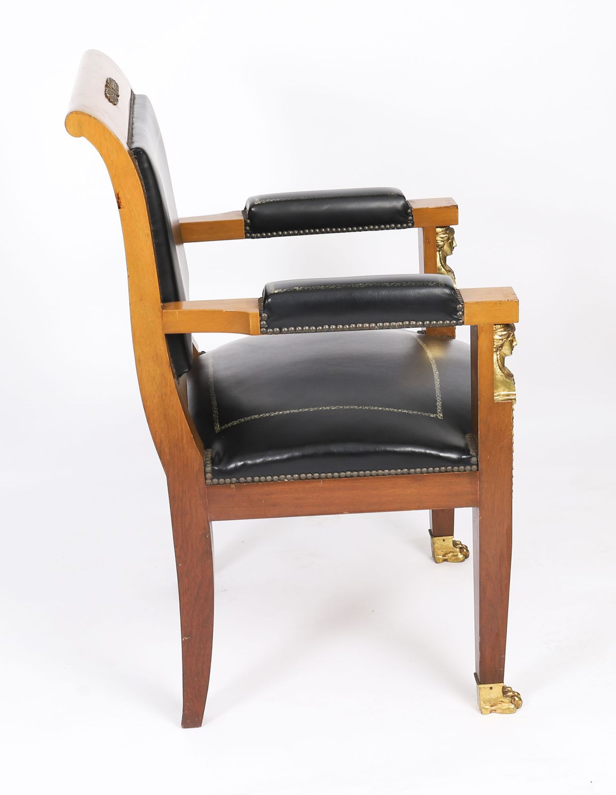 photo buy Antique French Empire "Fauteuil Du Bureau" Office Chair 19th C