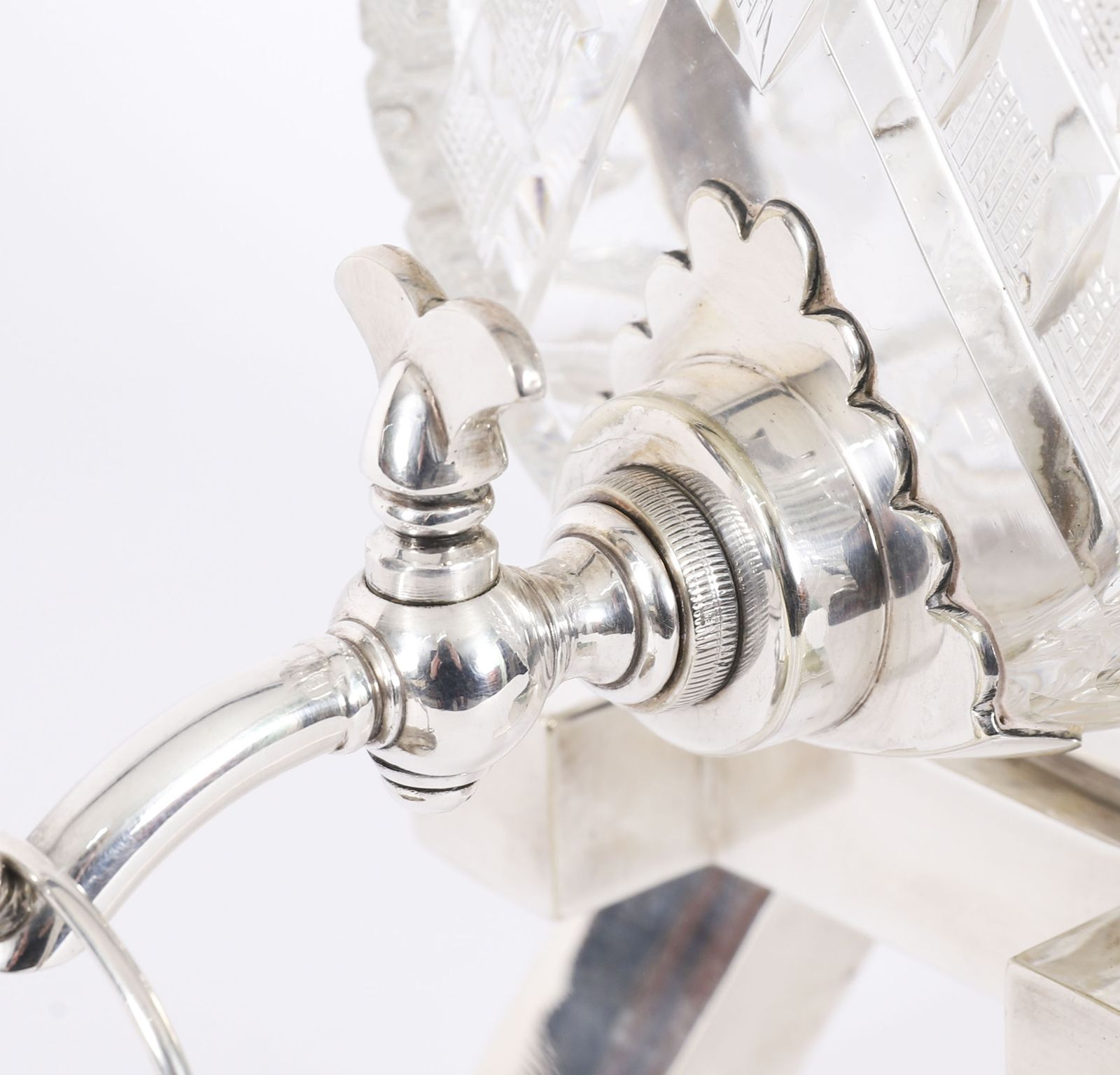 Antique  Crystal Barrel Decanter Mappin & Webb 19th C photo Home Decor