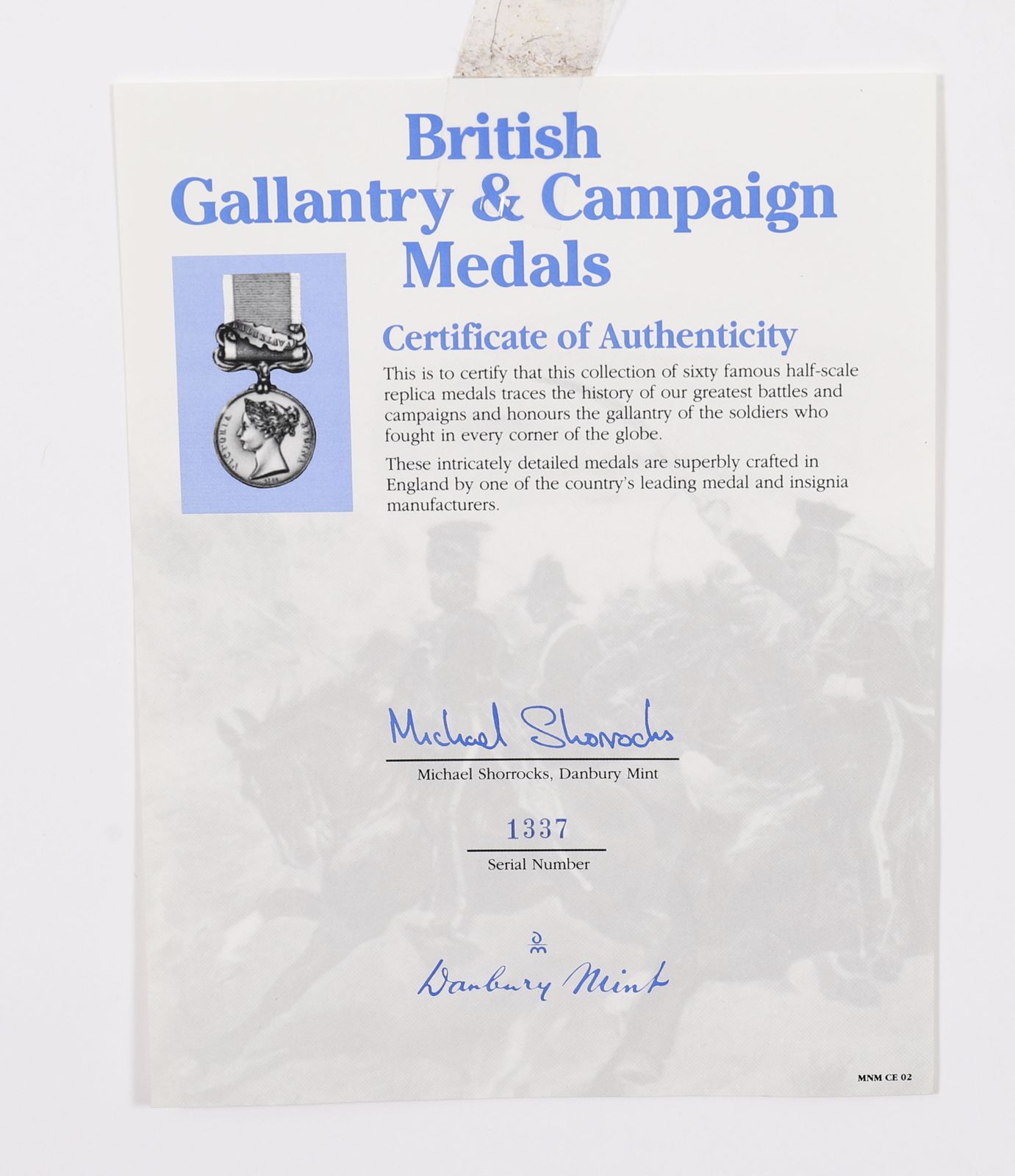 photo buy Framed Display Of British Gallantry & Campaign Medals 20th Century