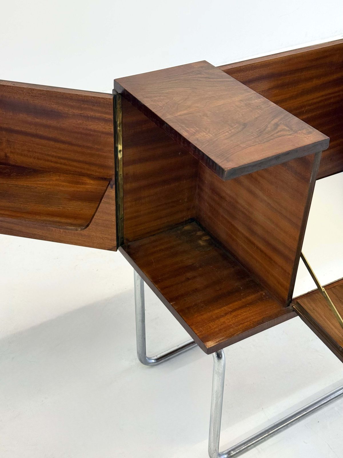 photo buy Italian Walnut Bar Cabinet By Cova Milano