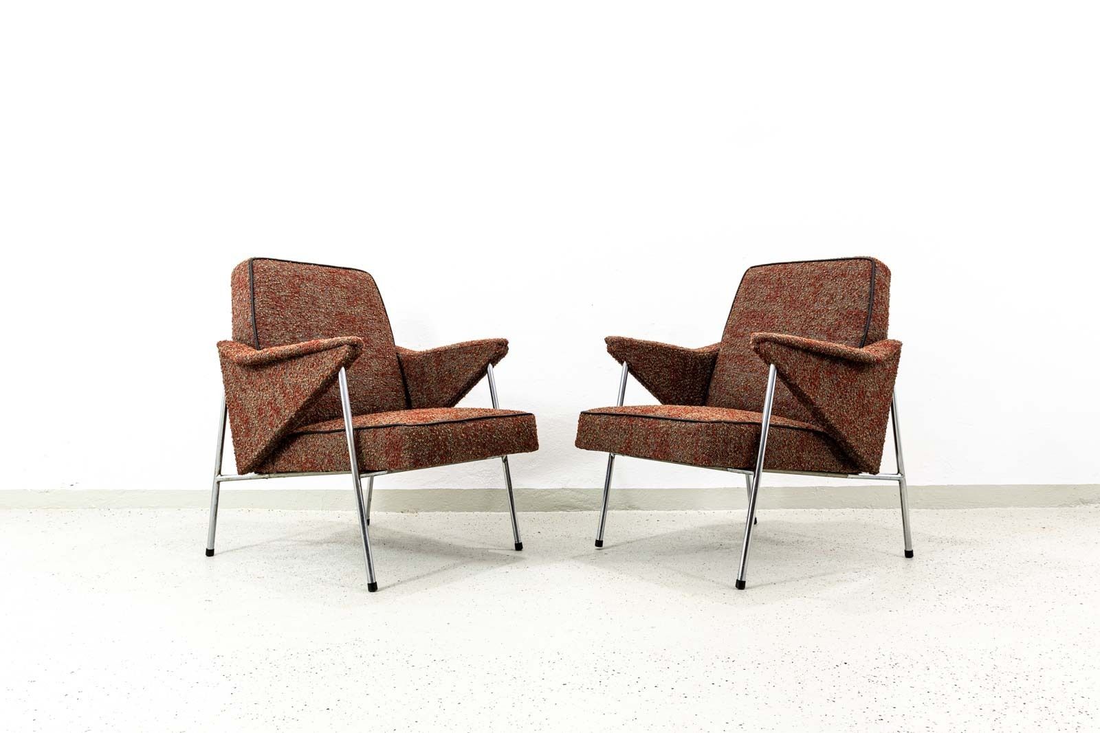 Vintage Armchairs “Bat” Poland, 1960’s, Set Of 2 photo Furniture