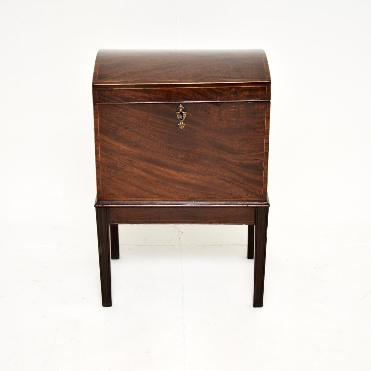 Antique Georgian Period Inlaid Mahogany Cellarette / Wine Cooler By Gillows photo for sale