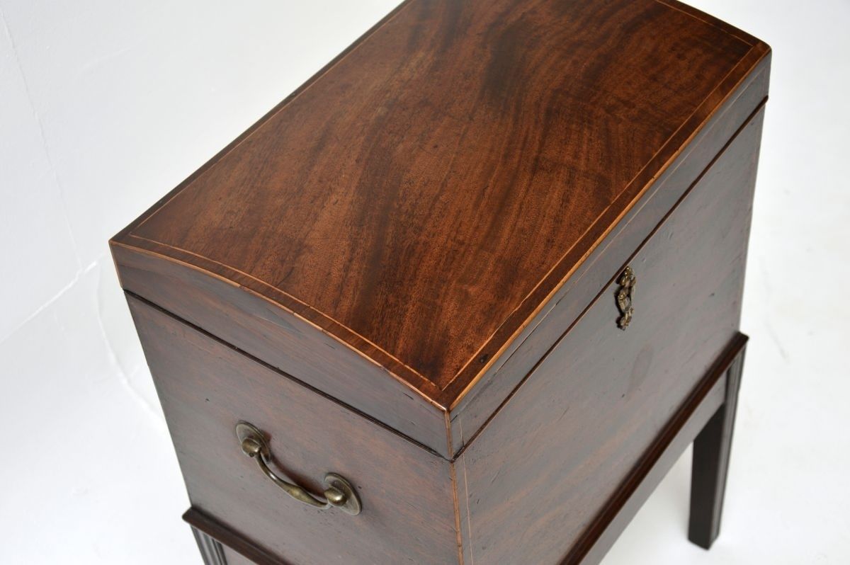 Antique Georgian Period Inlaid Mahogany Cellarette / Wine Cooler By Gillows photo Home Decor