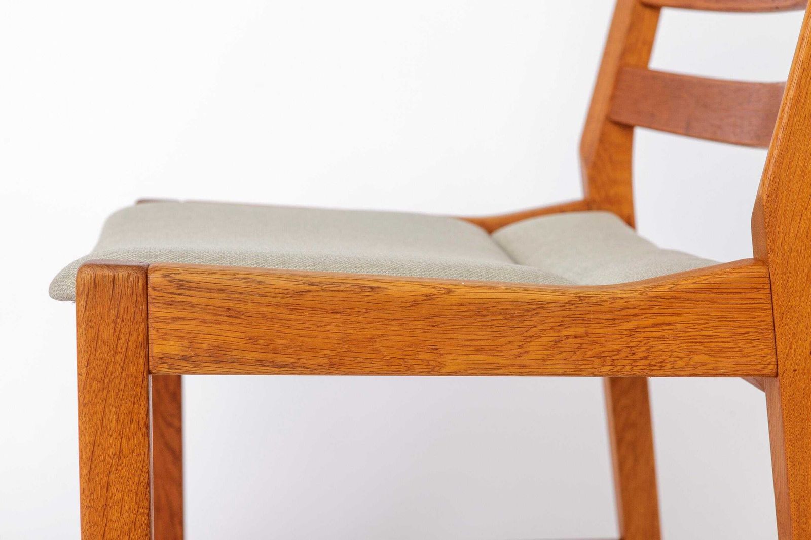 photo vinterior Set Of 6 Kurt østervig Oak Dining Chairs For Kp Møbler, Danish Mid Century Chairs 1960s, Arm & Side Chairs