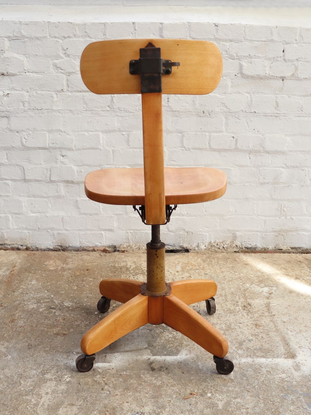 photo for sale Beautiful Vintage German Federdreh Office Chair