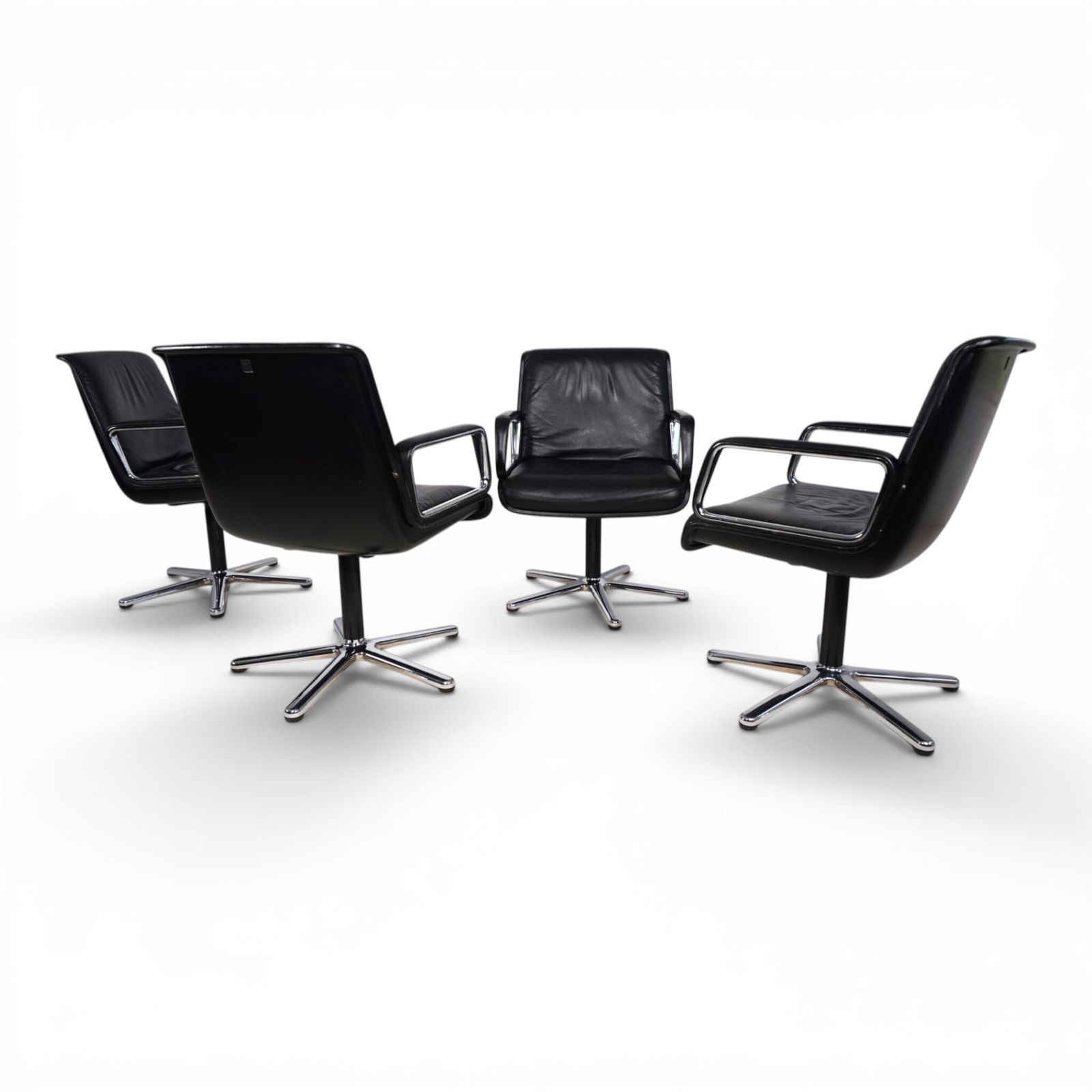 Set Of 4 Wilkhahn Delta Swivel Chairs By Delta Design, 1970 photo 1485.0