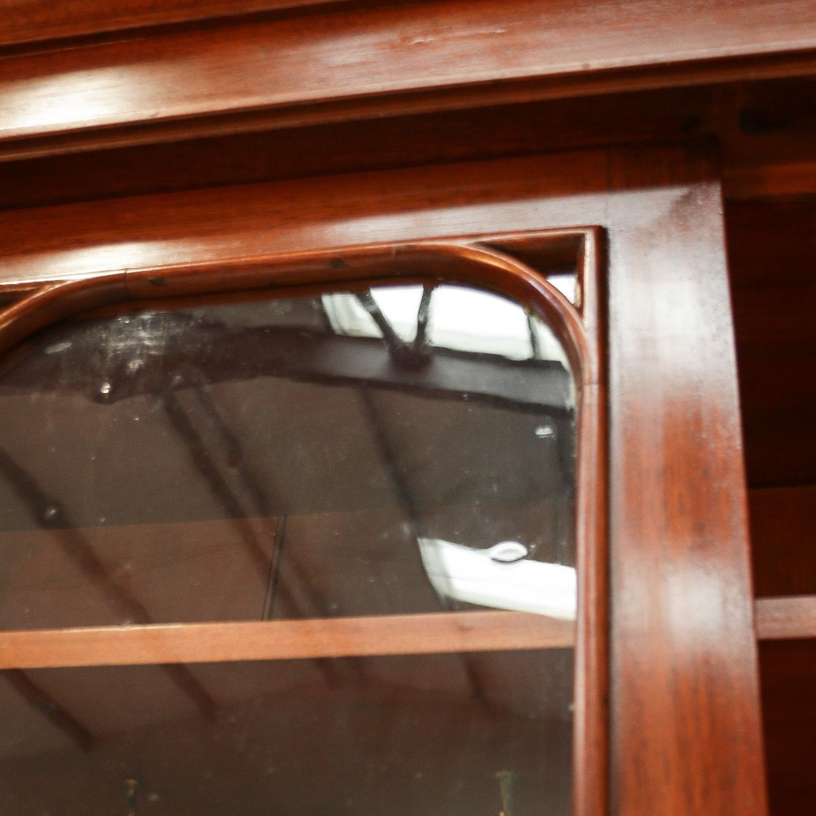 photo buy Antique Mahogany Bookcase Kitchen Dresser Display Cabinet  Late Victorian