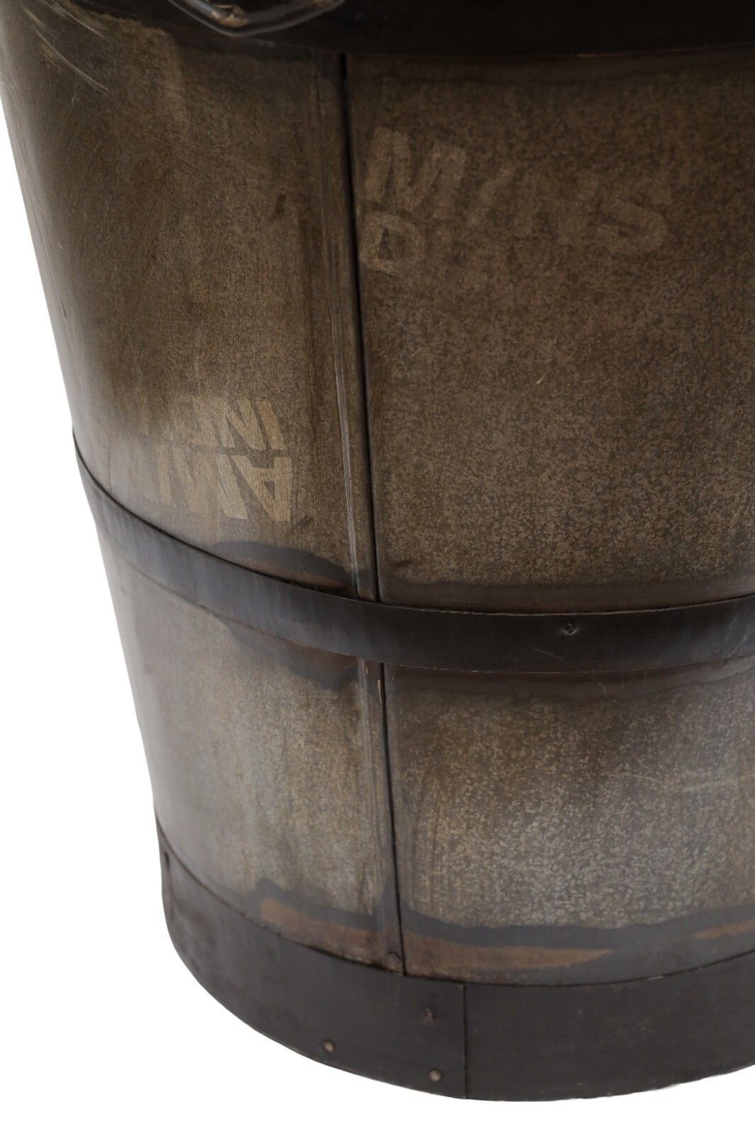 Xl Large Rustic Reclaimed Galvanised Round Metal Olive Tree Garden Planter photo 145.0