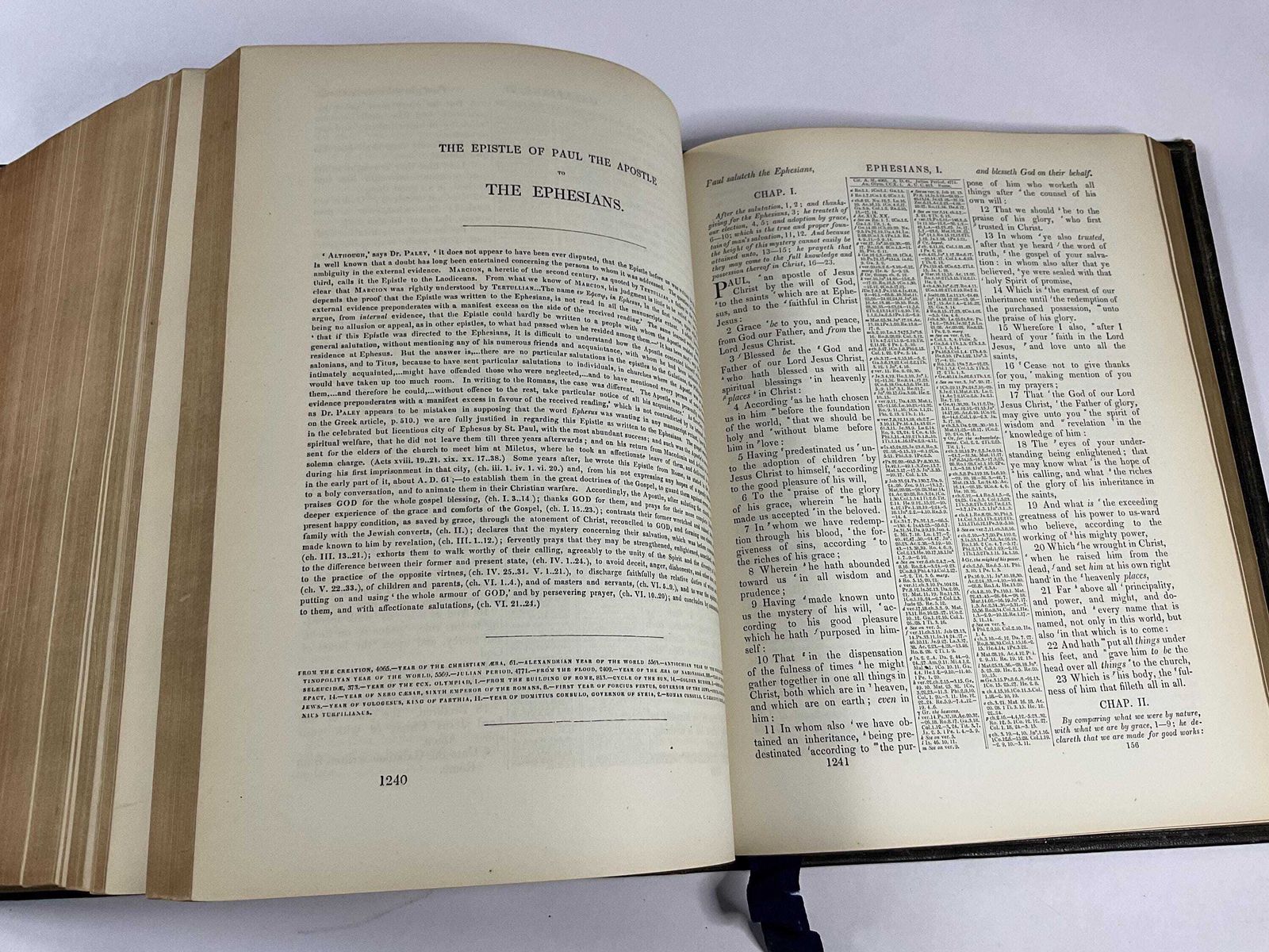 photo for sale Bagster’s Comprehensive Bible – Victorian Full Leather Family Edition – C.1860