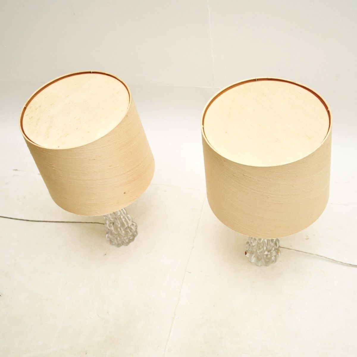 Pair Of Vintage Swedish Table Lamps By Carl Fagerlund For Orrefors photo vintage