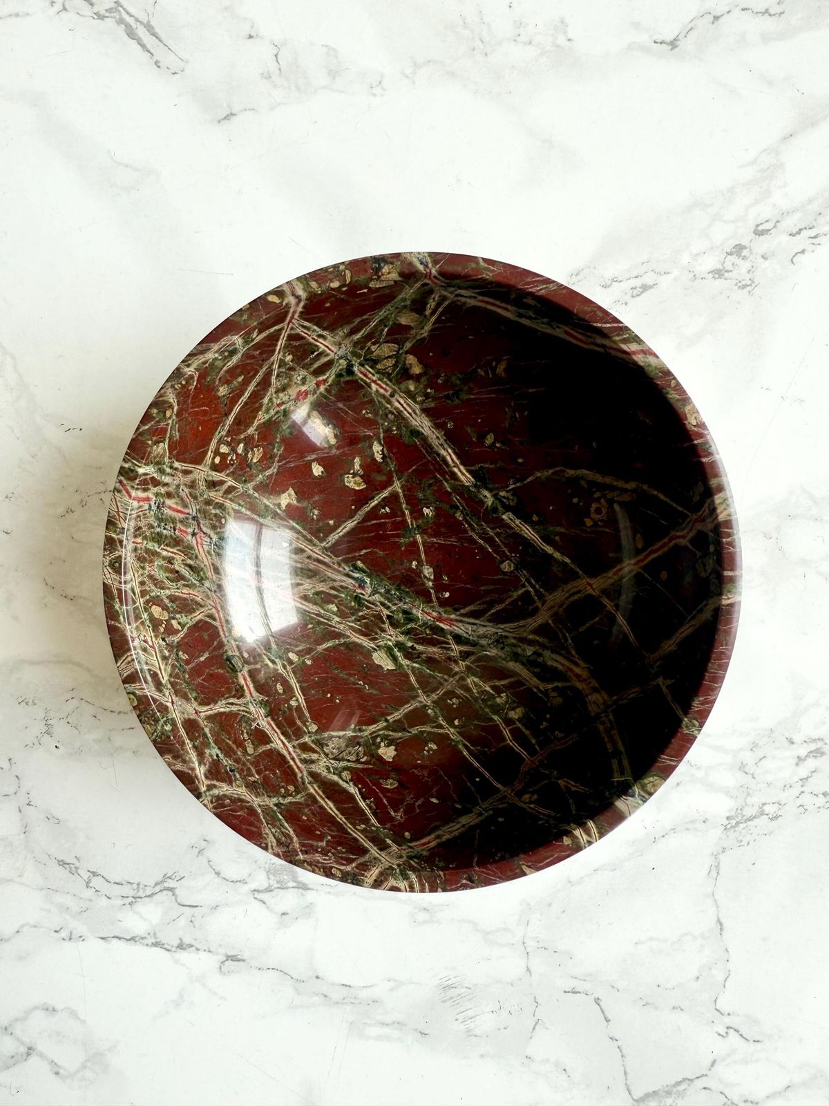 Pedestal Bowl Burgundy Serpentine Antique Grand Tour Style Storage Nick Nacks Ring Tray Tabletop Decor Key Tray Bedside Table Trinket Dish photo furniture