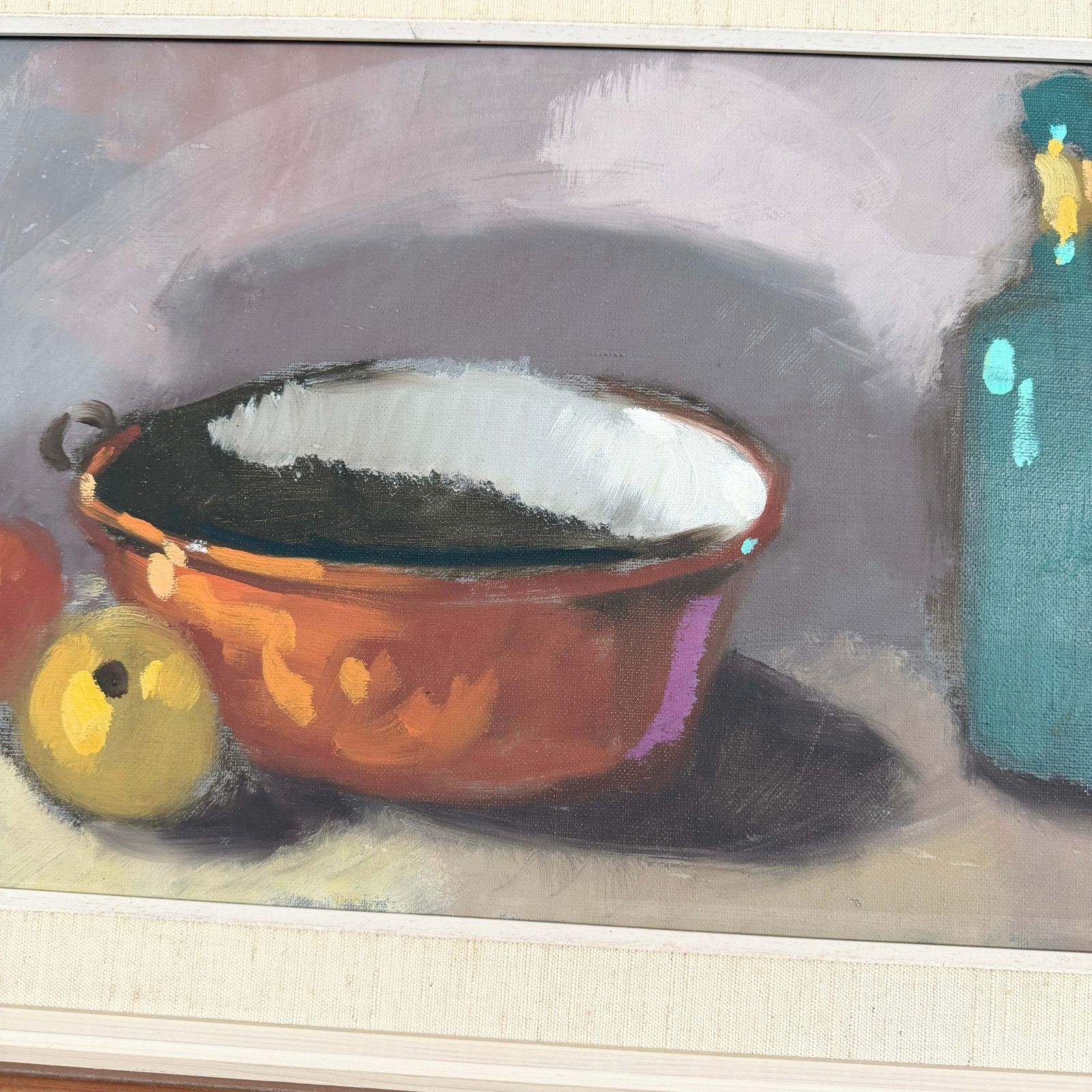 Nordic Still Life. Large Vintage Swedish Oil Painting By Kurt Rosander photo for sale