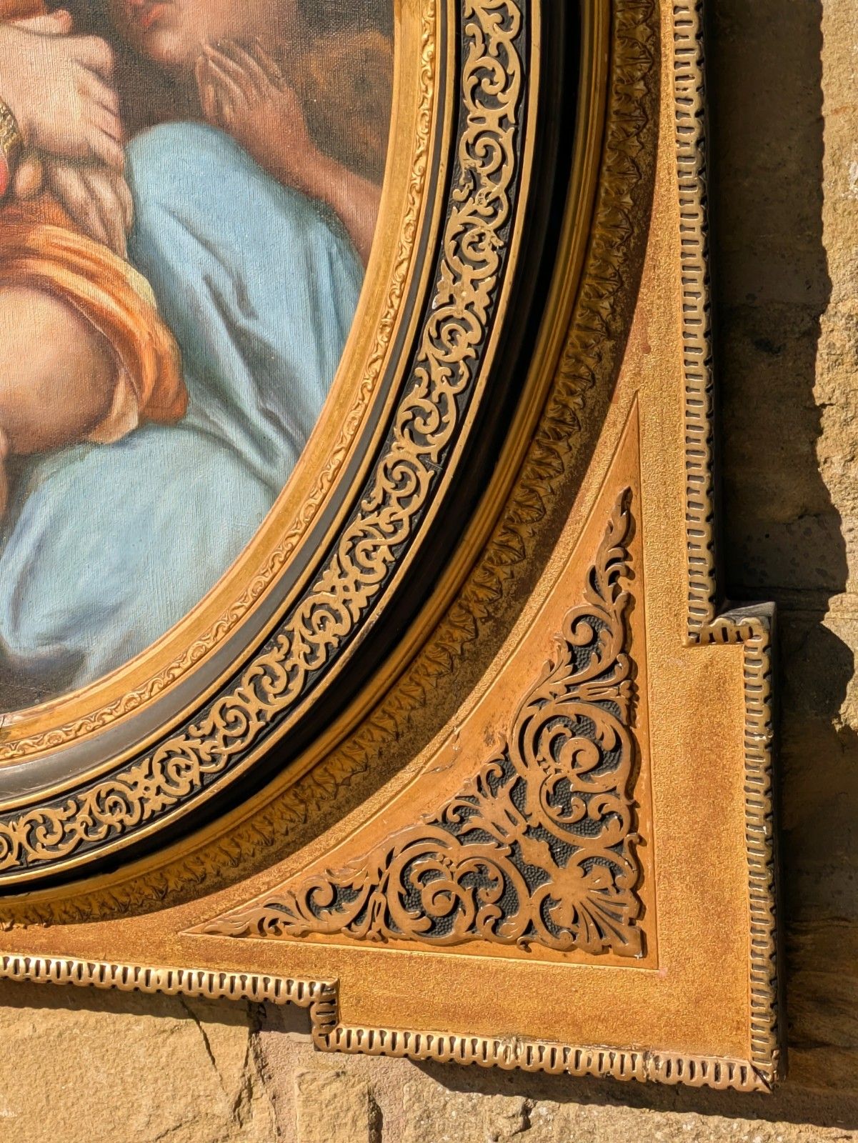photo furniture Large Oil Painting Madonna & Child After Raphael