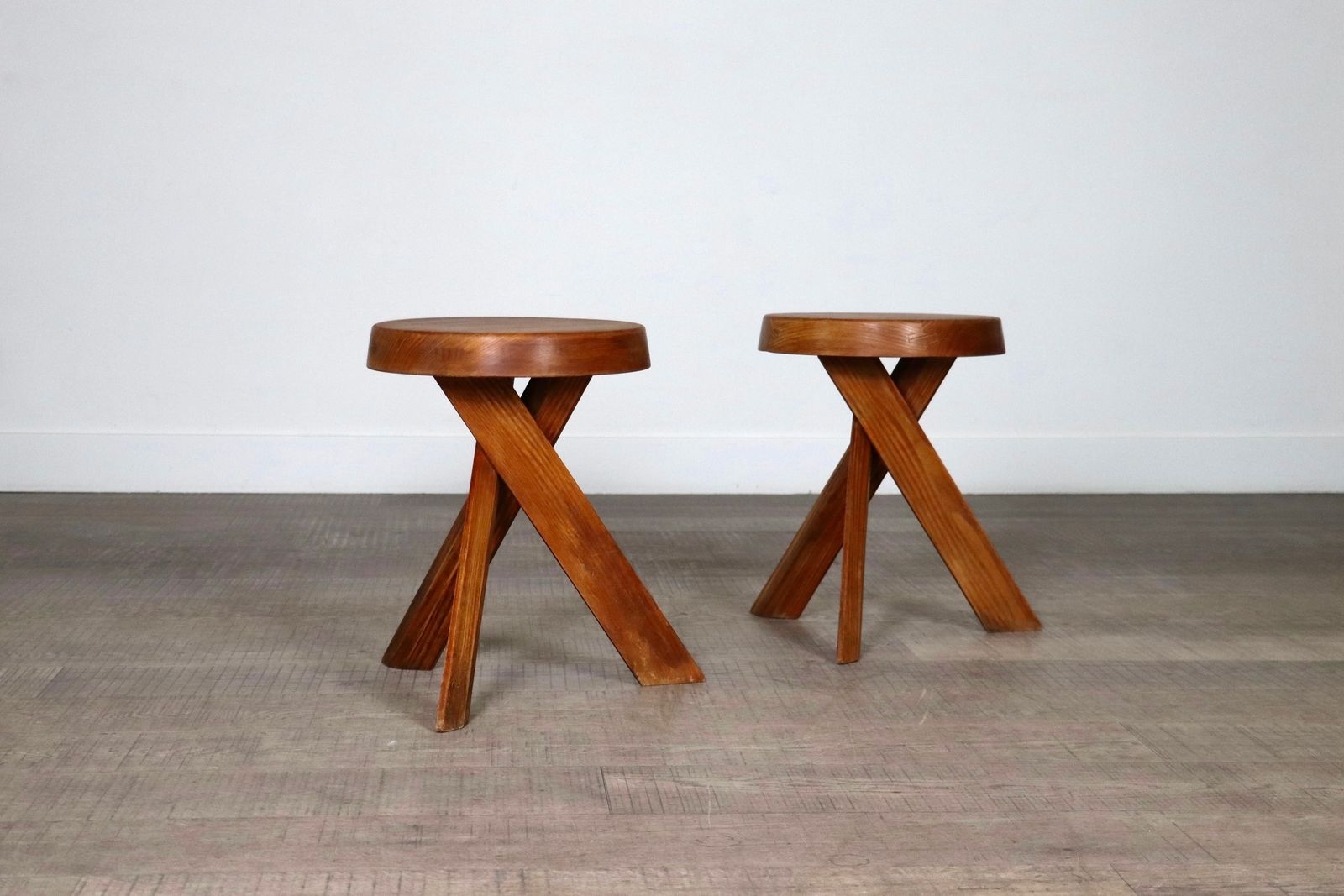 Pierre Chapo S31 Krukken In Massief Iepenhout, Frankrijk 1974 photo furniture