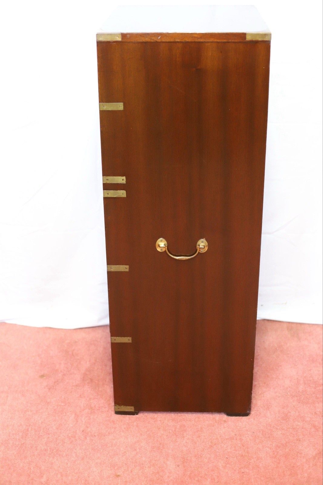 Furniture Lovely 1960 Military Campaign Style Chest Of Five Drawers photo