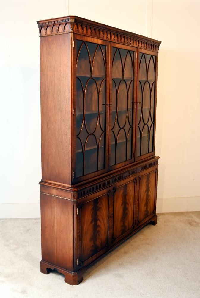photo vinterior Georgian Revival Bookcase Mahogany By Bevan And Funnell 1910