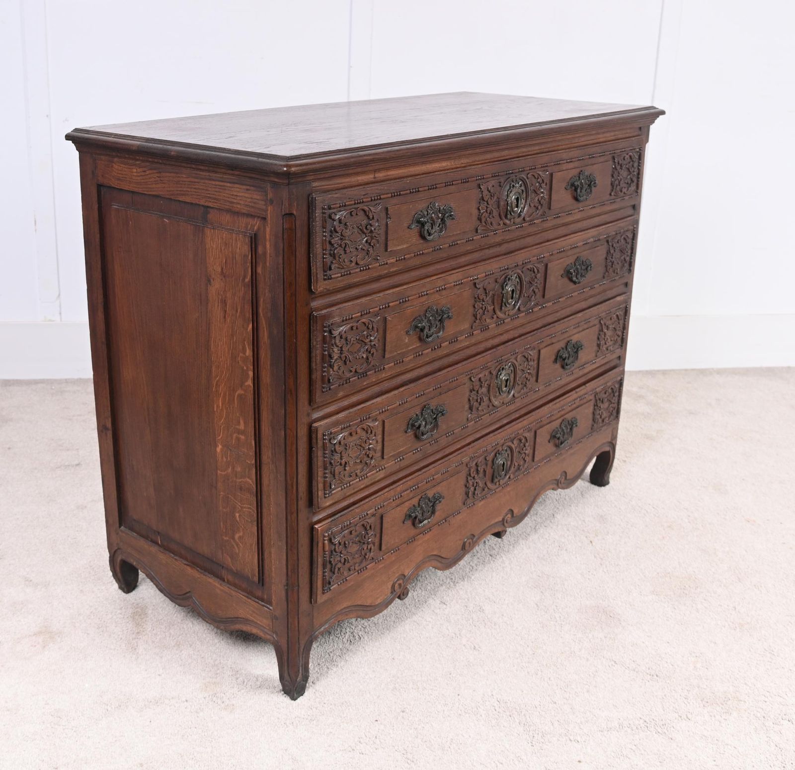 French Provincial Normandy Commode 1780 Oak Chest Drawers photo buy