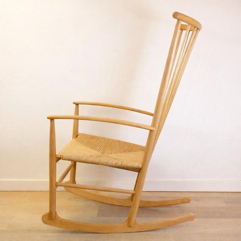 Vintage Hans Wegner Style Rocking Chair, 1960s photo Furniture