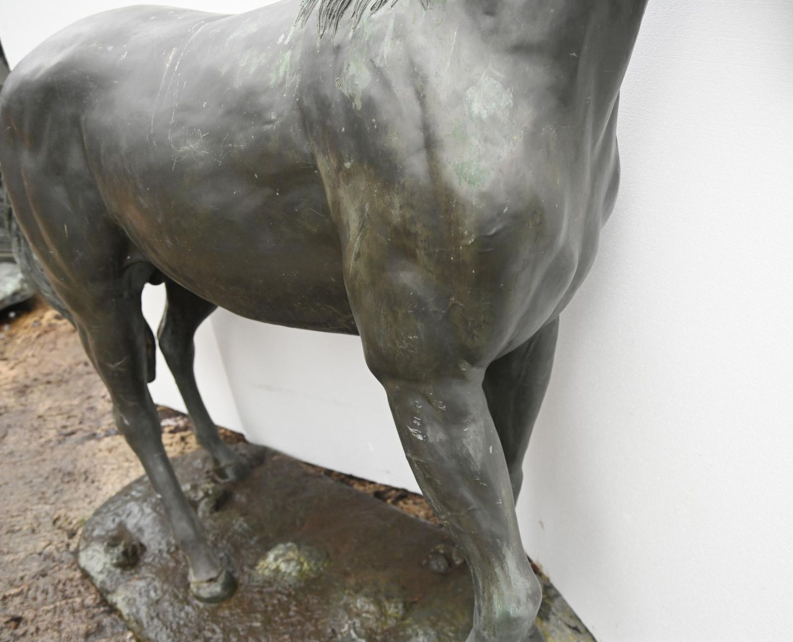 photo vinterior Lifesize Bronze Horse Statue Garden Equestrian Sculpture