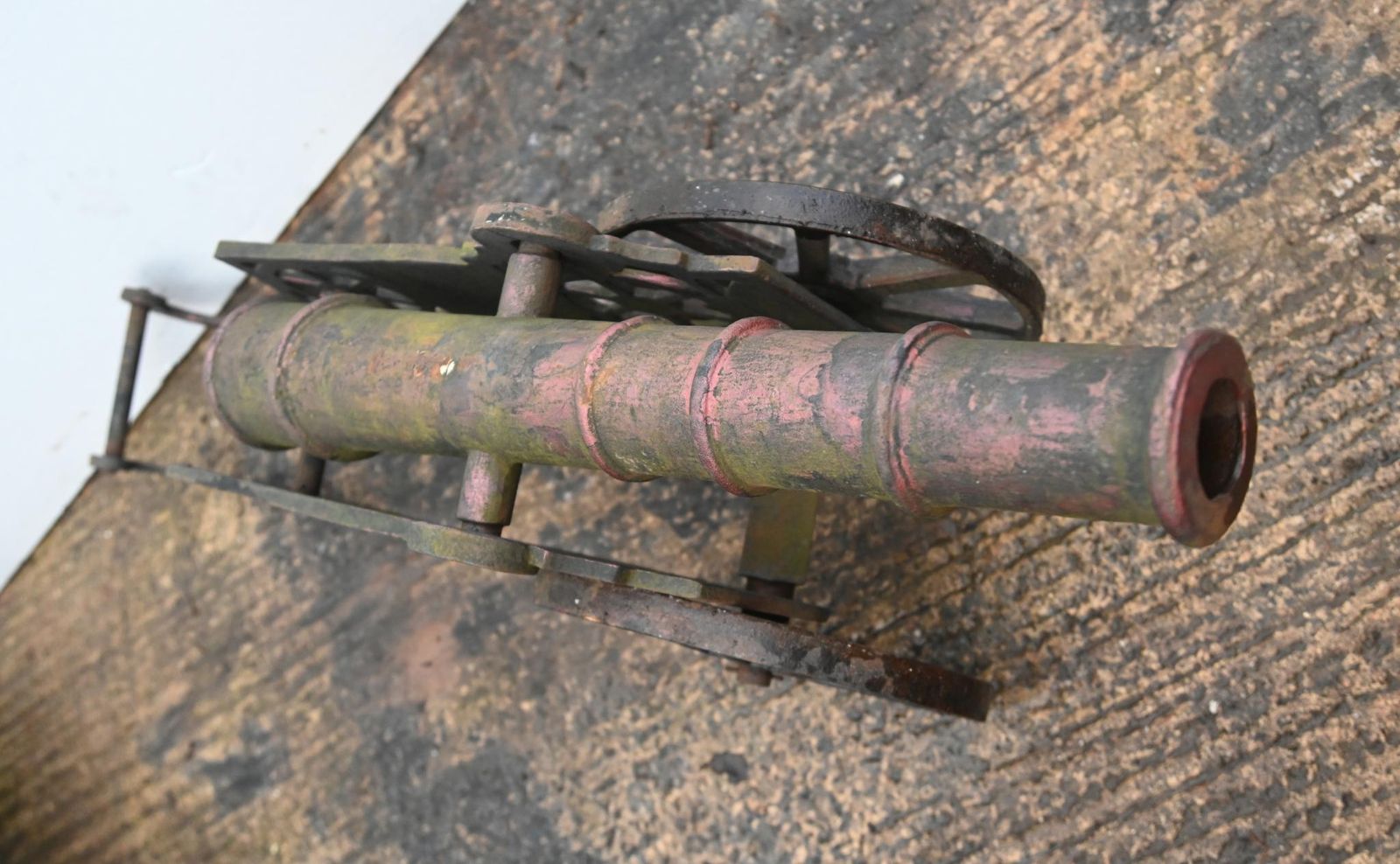 photo furniture Cast Iron English Cannon Vintage Garden Salvage