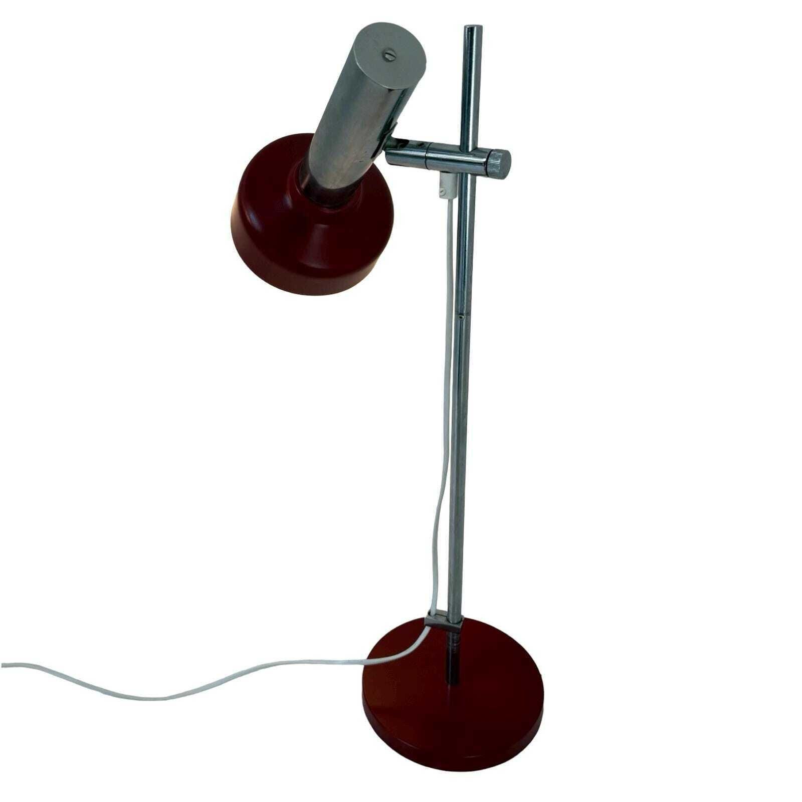 Gura   1970's   Burgundy Red Desk Lamp   Germany   Fully Restored photo furniture