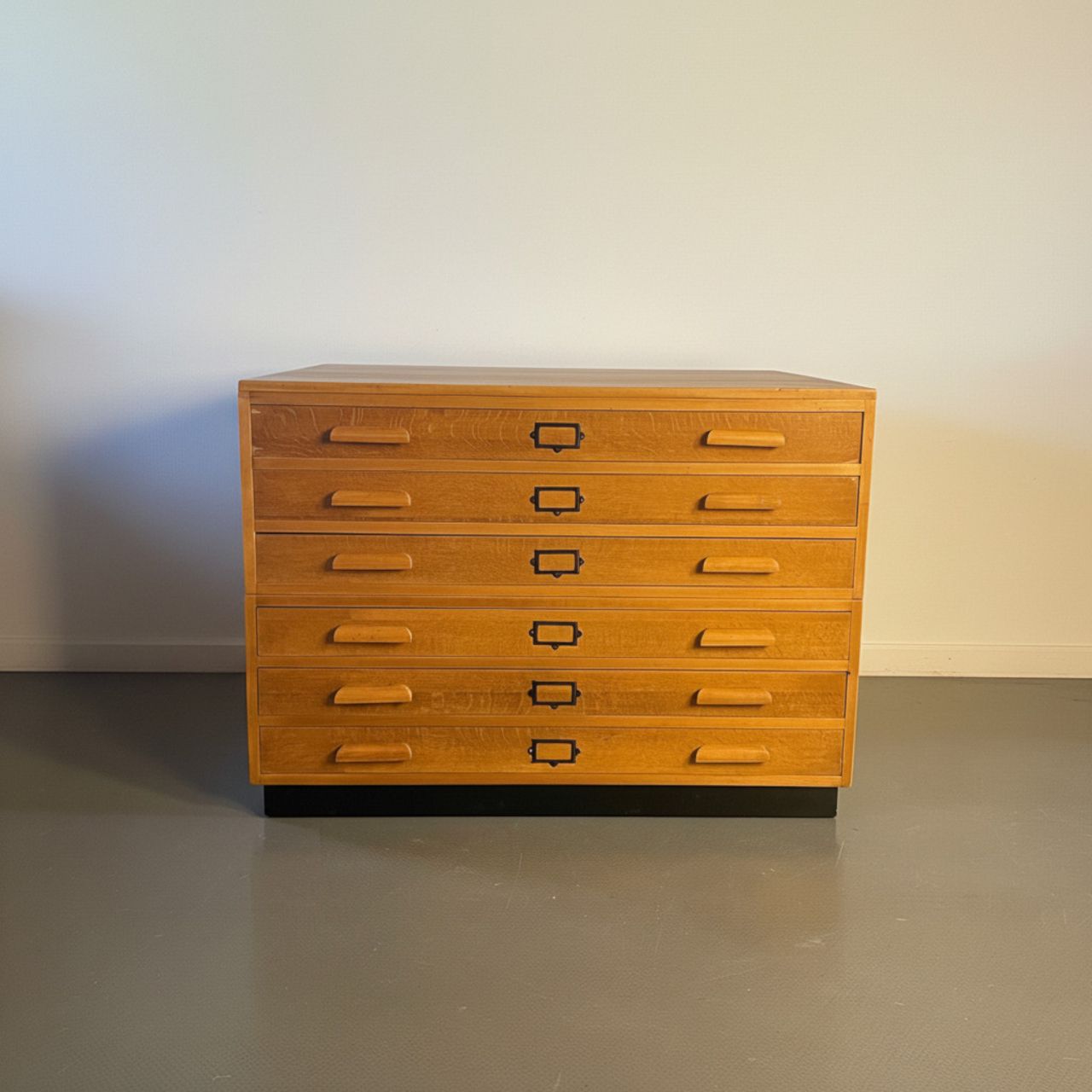 1940s Plan Chest With Original Wooden Handles photo furniture