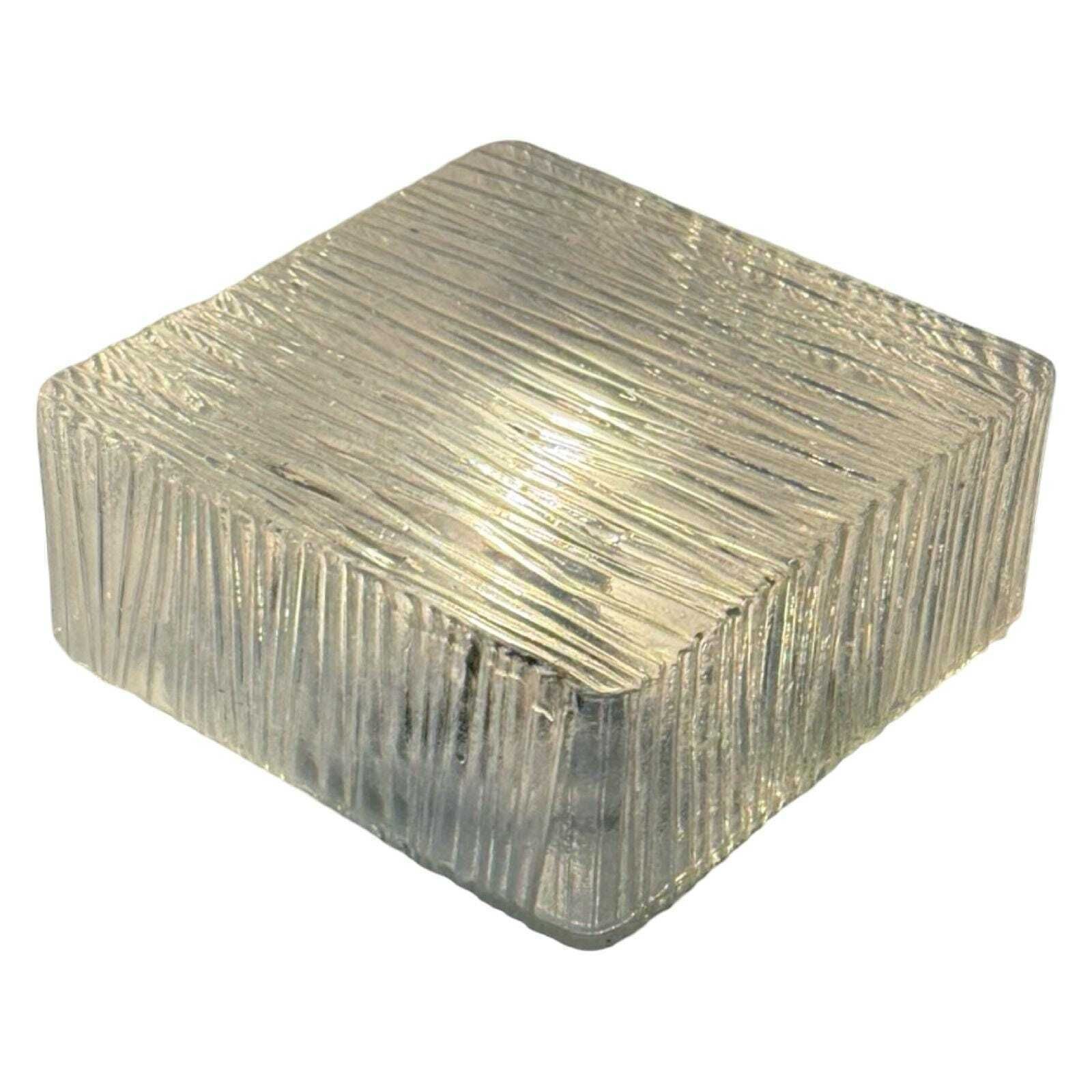 Vintage   Ceiling Or Wall Mounted Lamp With Ribbed Glass And Metal Mount   Ca. 1970, Czechoslovakia photo vinterior