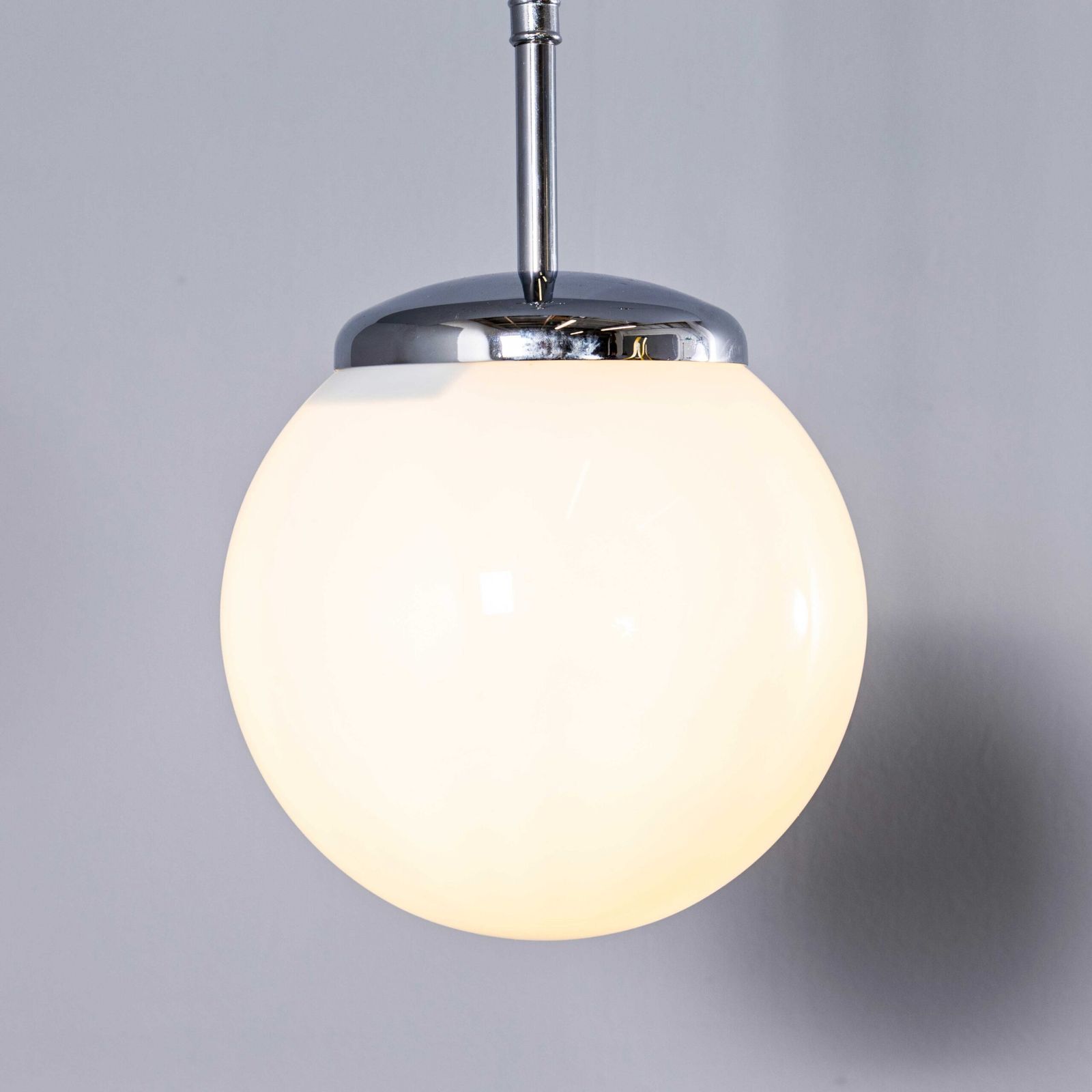 Lighting 1950’s Plain Opaline Pendant Glass – 20cm photo