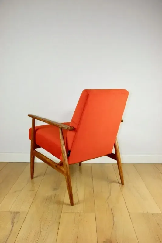 "Lis" Armchair, 1970s, Designed By Henryk Lis, Orange photo buy
