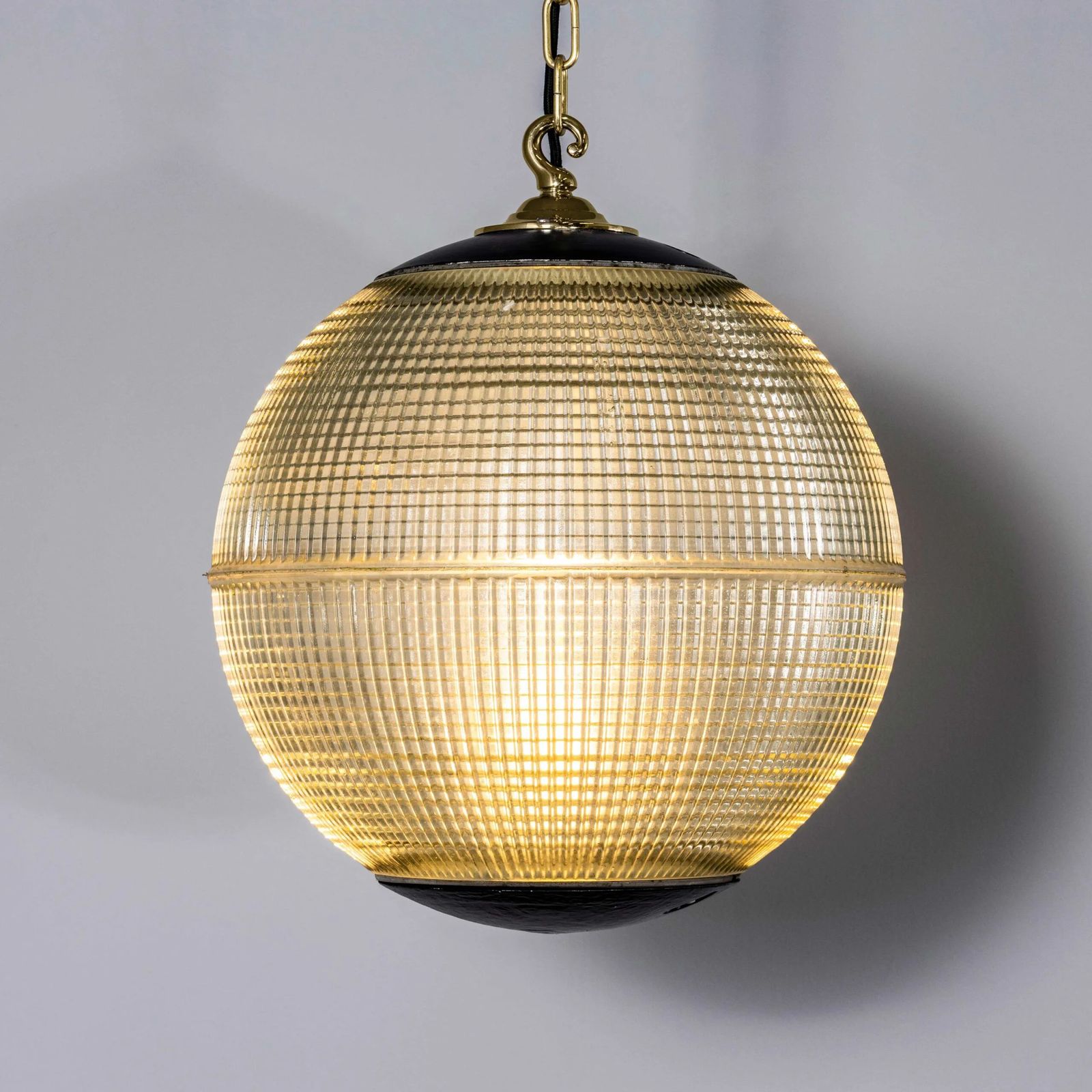 1960’s Original Holophane Parisian Glass Globe Lamps – Large 16 Inch photo 1074.0