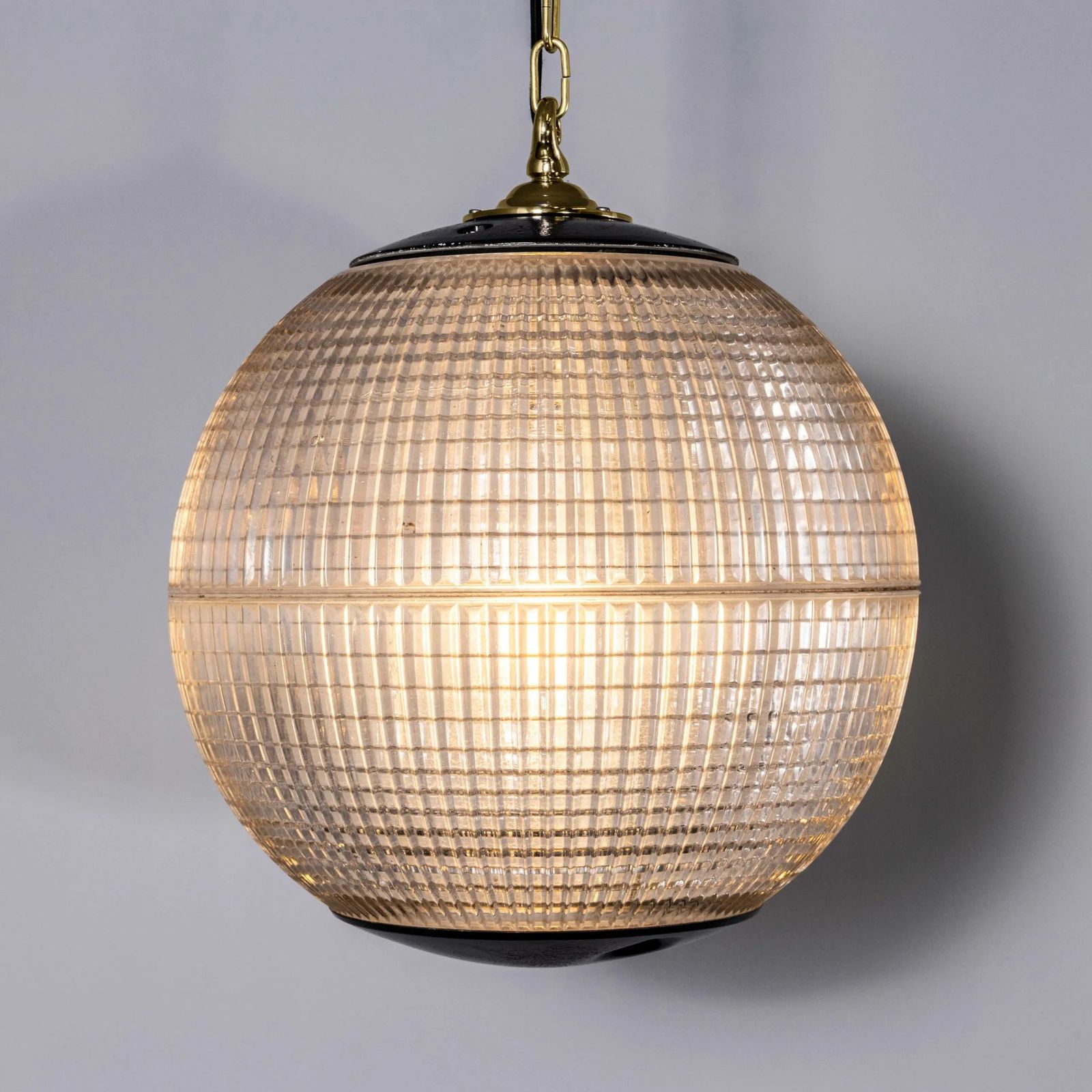 1960’s Original Holophane Parisian Glass Globe Lamps – Very Large 18 Inch photo 1074.0