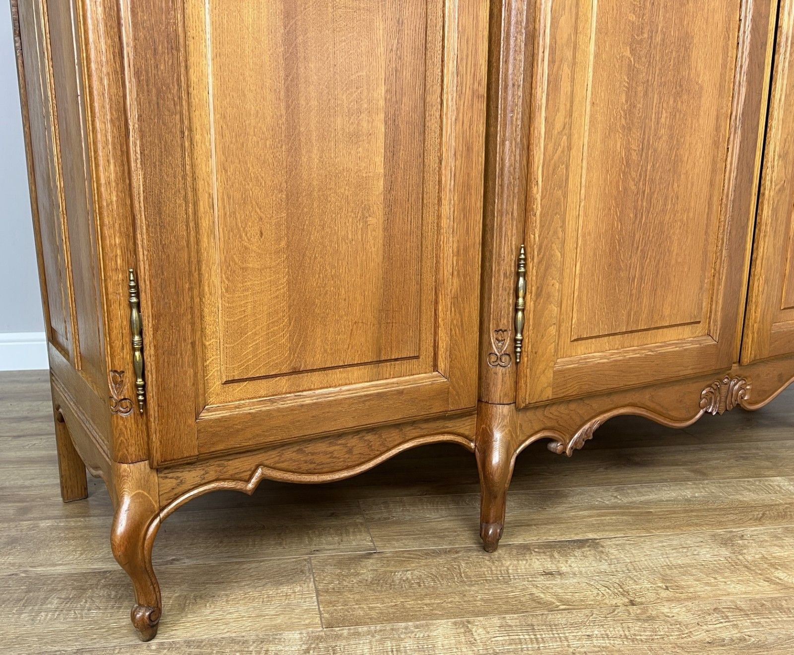 Wardrobe Vintage French Louis XVI Style Four Door Oak Carved Armoire Lot 4930 photo buy