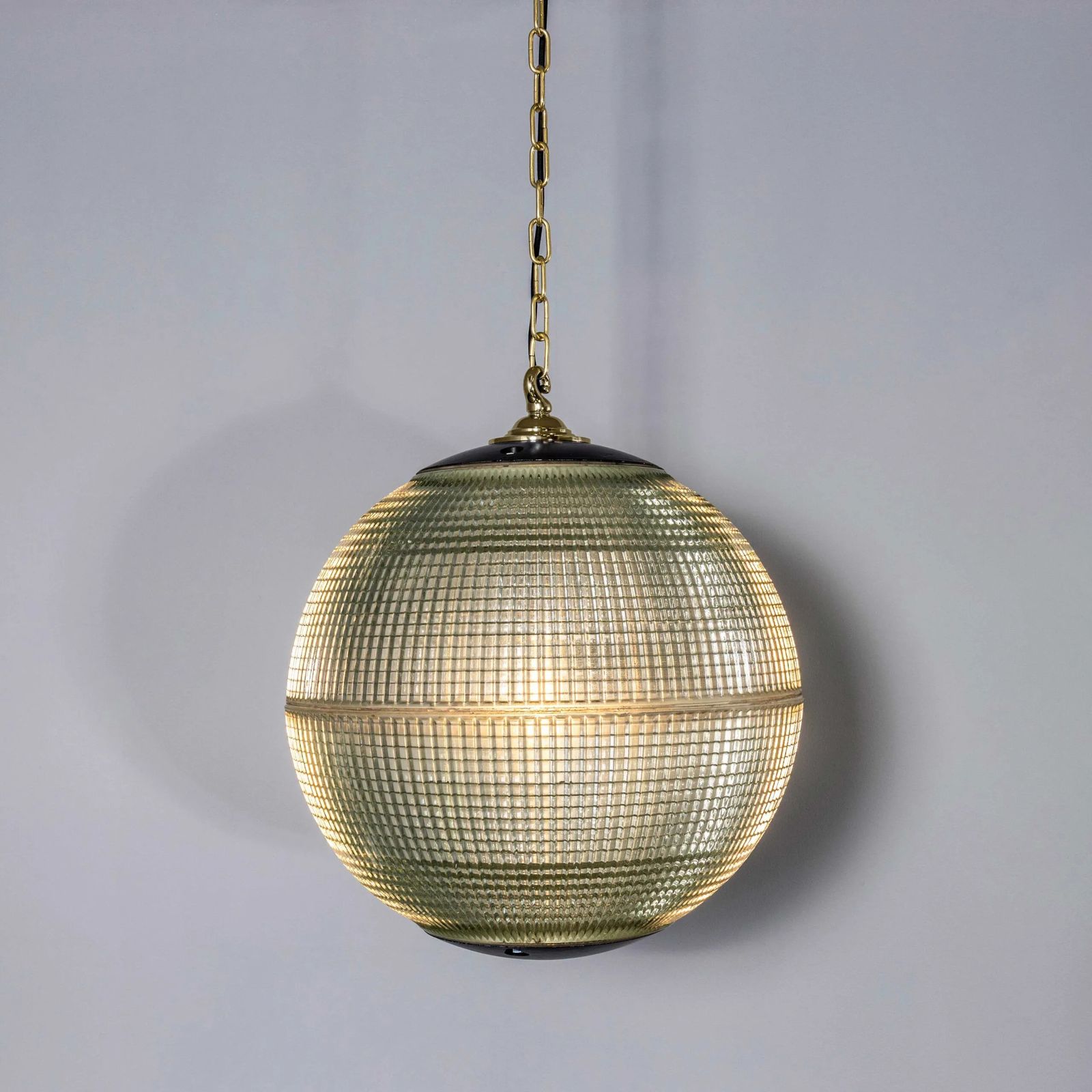 1960’s Original Holophane Parisian Glass Globe Lamps – Extra Large 20 Inch