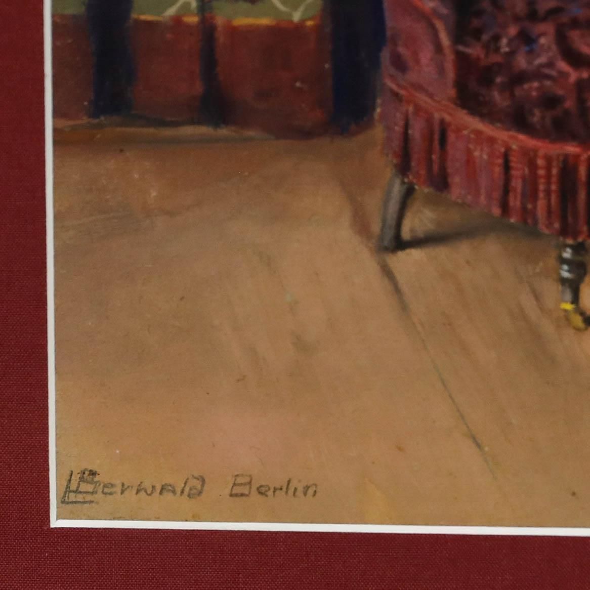 Ludwig Berwald (1865 1943) Early 20th Century Watercolour, A Quiet Corner photo buy