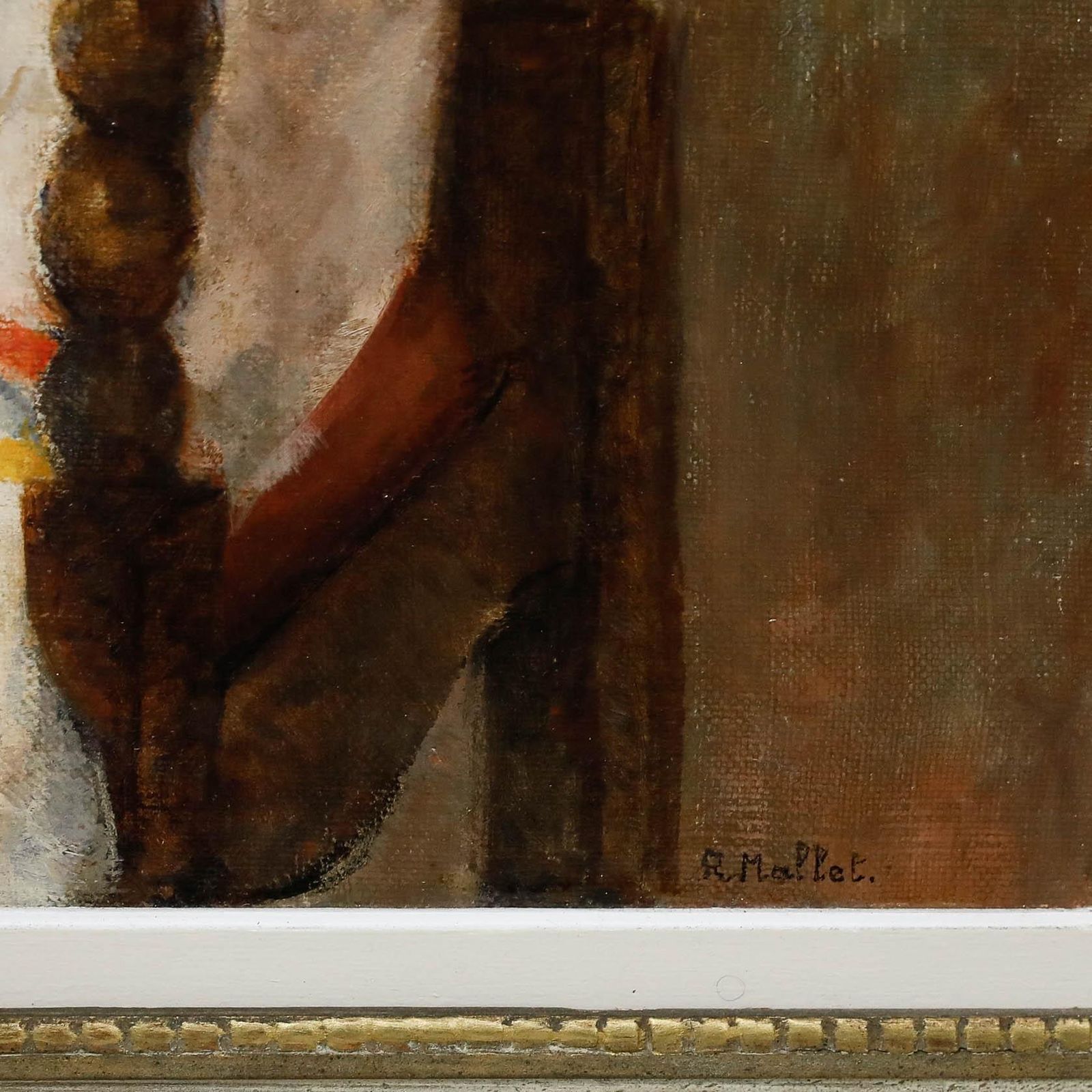 René Mallet (1891 1960) French School Oil, Portrait Of A Lady In Folk Dress photo buy