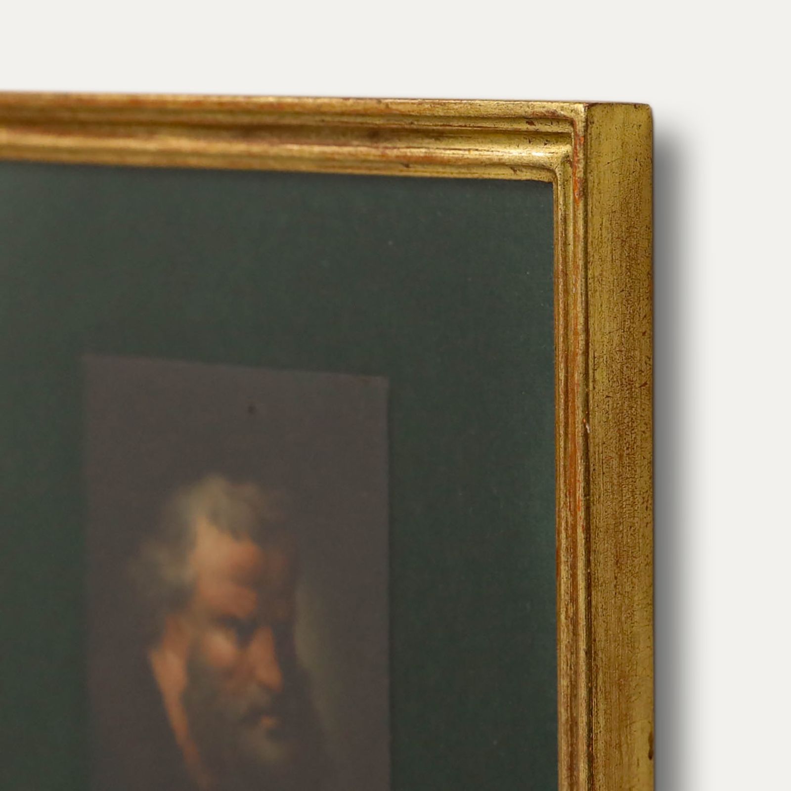 Miniature 19th Century Oil A Stern Man photo 145.0