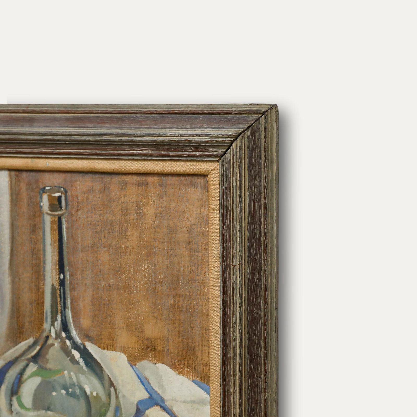 Bernard John William Bowerman (1911 1970) Framed Oil, The Blue Bordered Cloth photo vinterior
