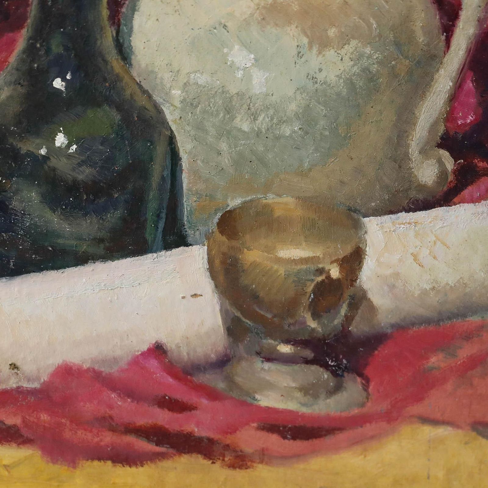 Leslie Charles Boyce (1892 1989) Mid 20th Century Oil, Still Life With Vessels photo Art