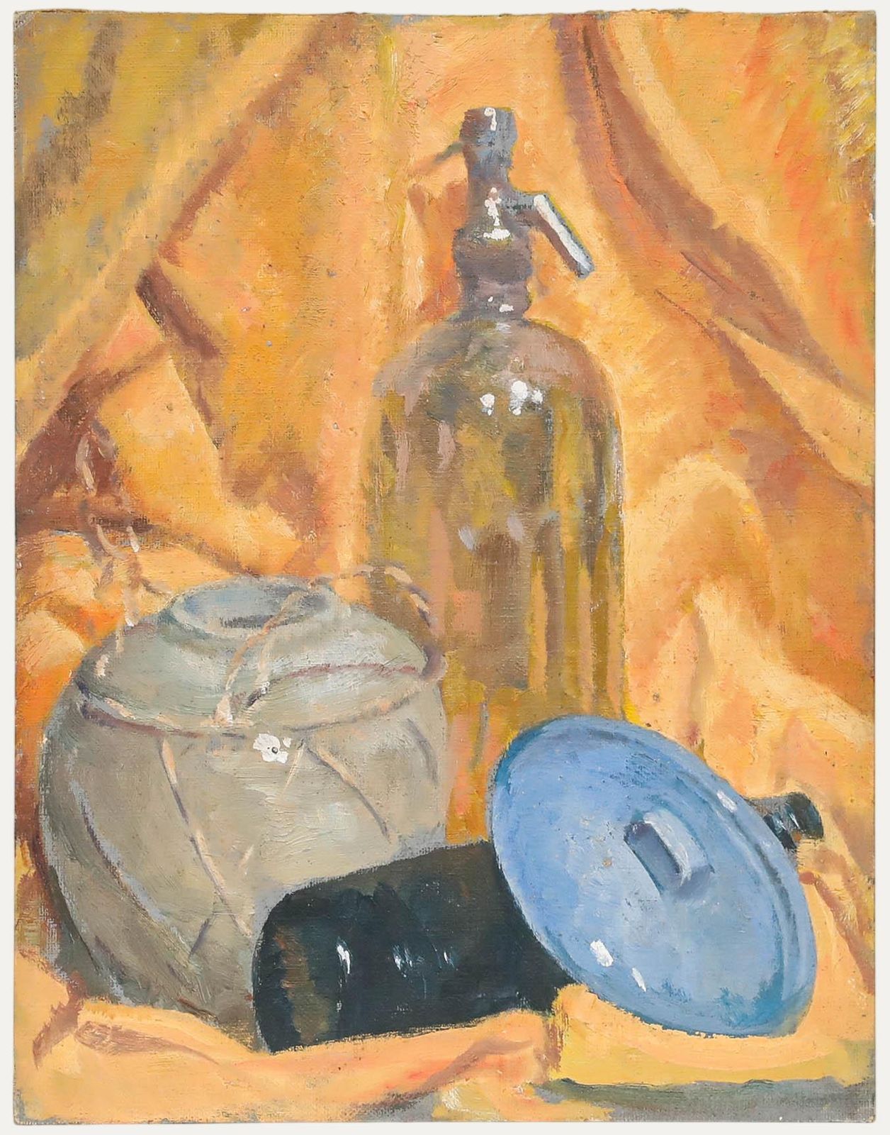 Leslie Charles Boyce (1892 1989) Mid 20th Century Oil, Still Life With Glass