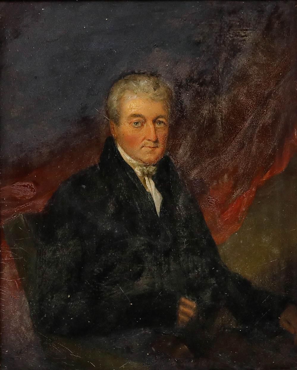 English School Early 19th Century Oil Portrait Of George Forster photo furniture