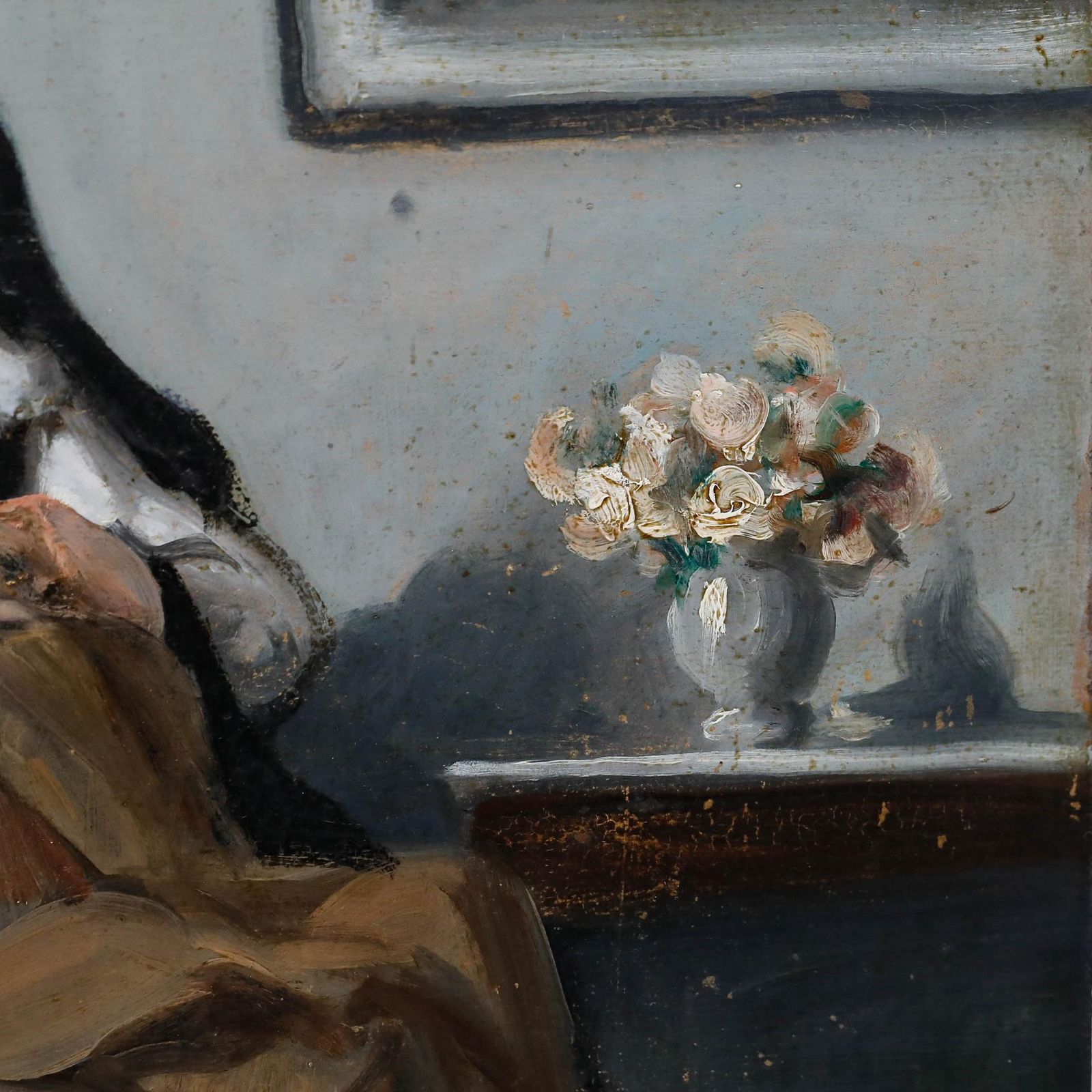 Christophe Woog Mid 20th Century Oil, Portrait Of A Nun photo Art