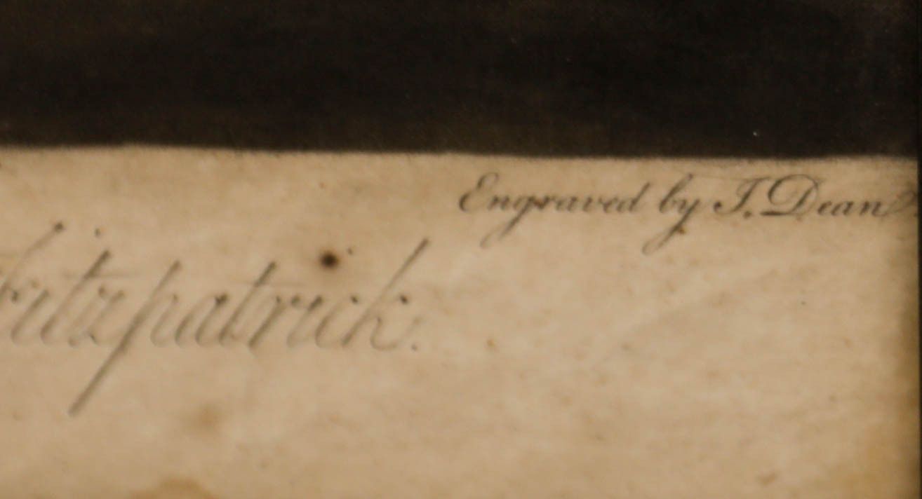 J. Dean After J. Reynolds 18th Century Mezzotint, Lady Gertrude Fitzpatrick photo vinterior