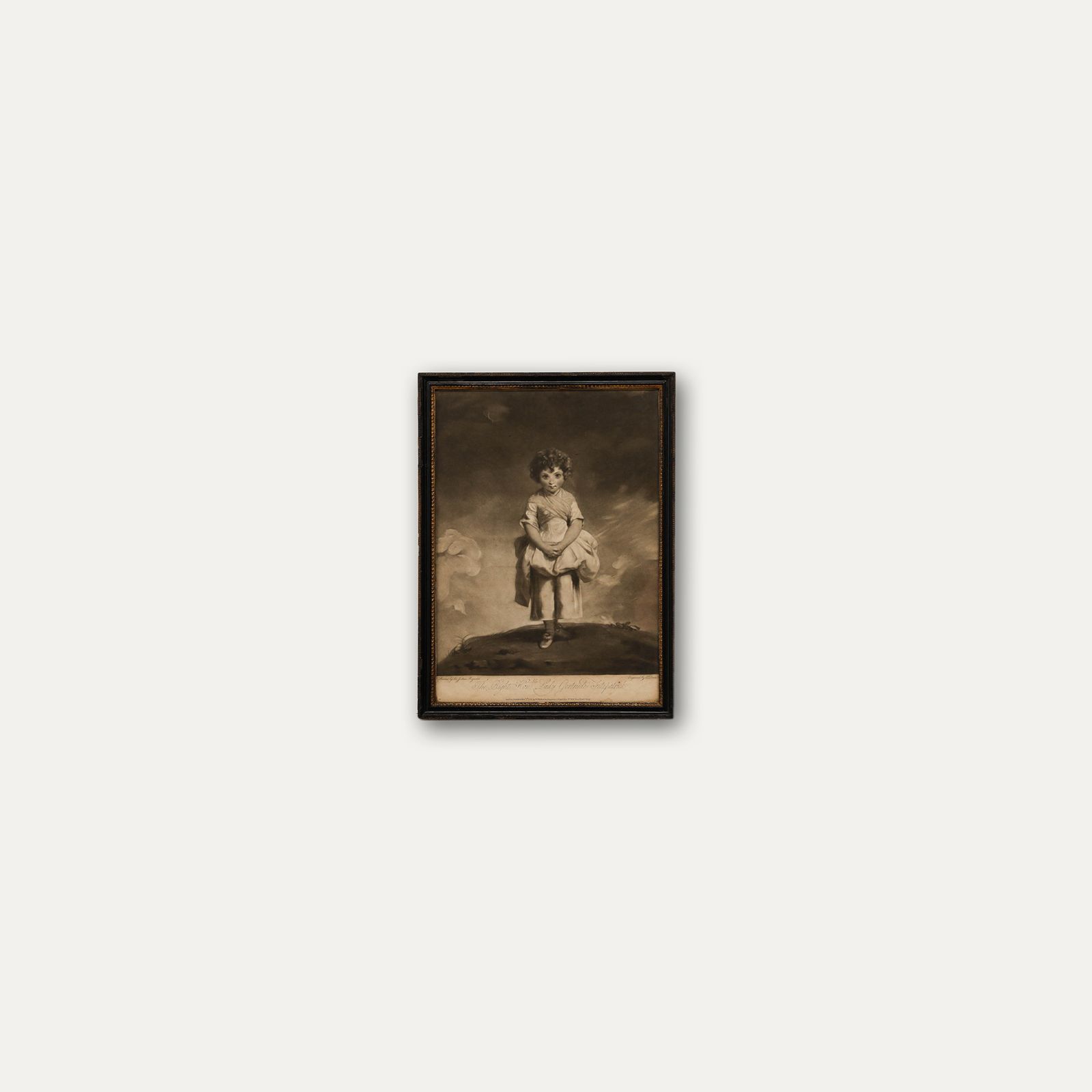 J. Dean After J. Reynolds 18th Century Mezzotint, Lady Gertrude Fitzpatrick photo buy